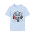 Book Lover T‑Shirt — "I’m Not Ignoring You, I’m on Chapter 12" Headphones Design