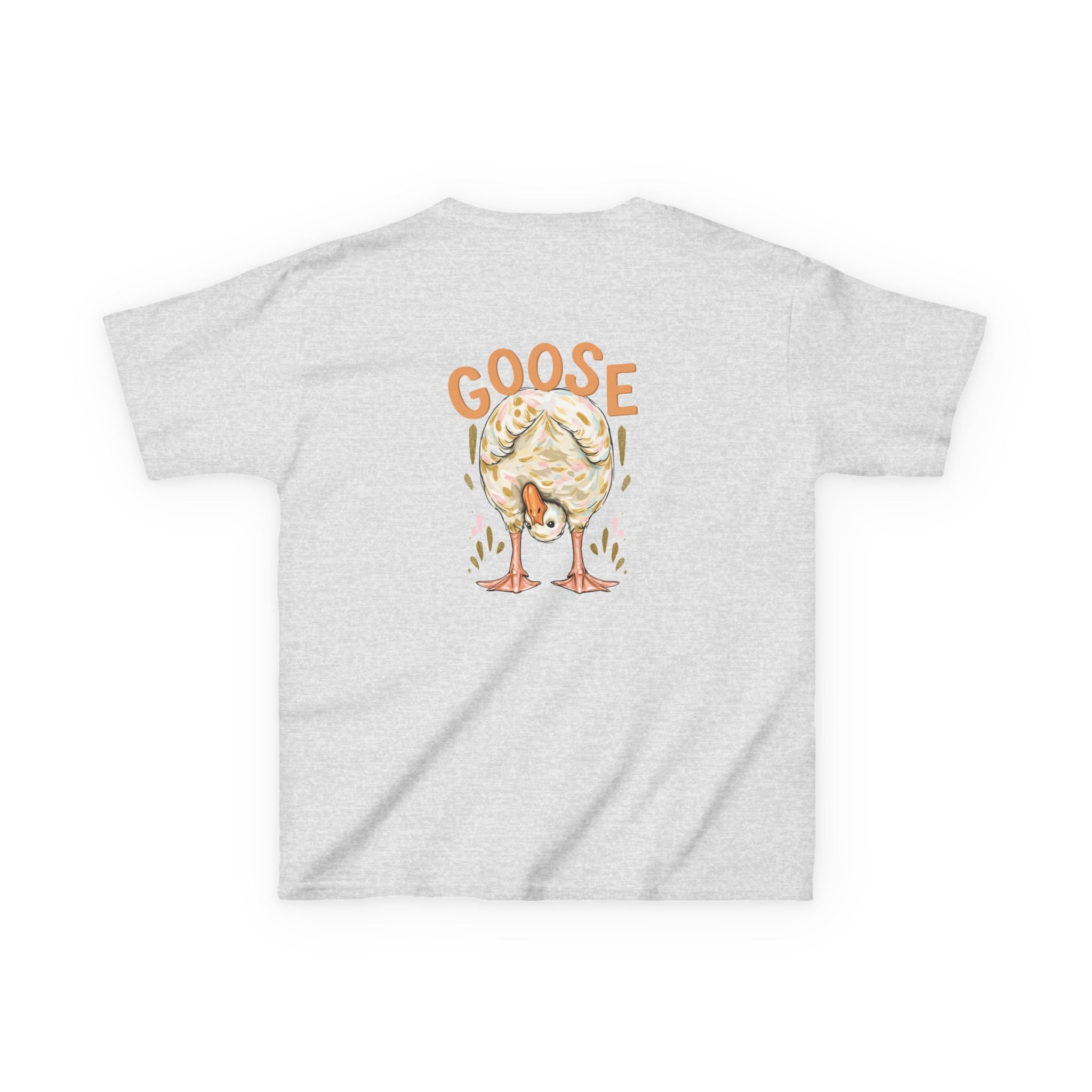 Kids Tee — Cute Duck & Goose Illustration ("Duck Duck" Front, "Goose" Back)