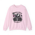 Morally Gray Skull Crewneck Sweatshirt – "Morally Gray and Proud of It" Gothic Butterfly Design