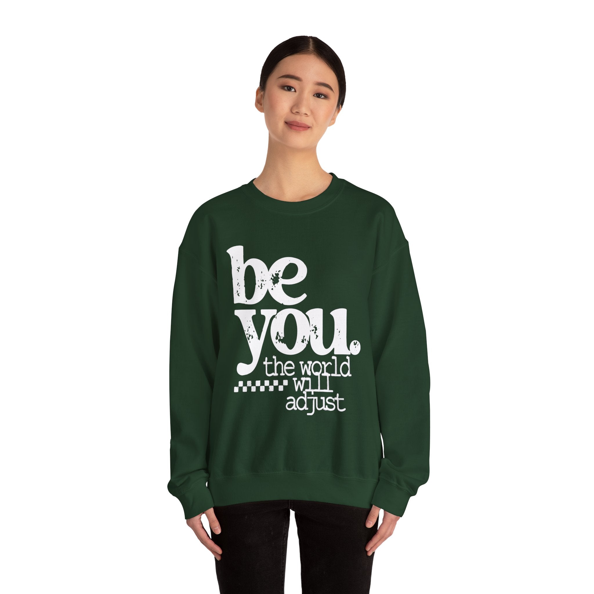 White Crewneck Sweatshirt — Classic Plain Pullover