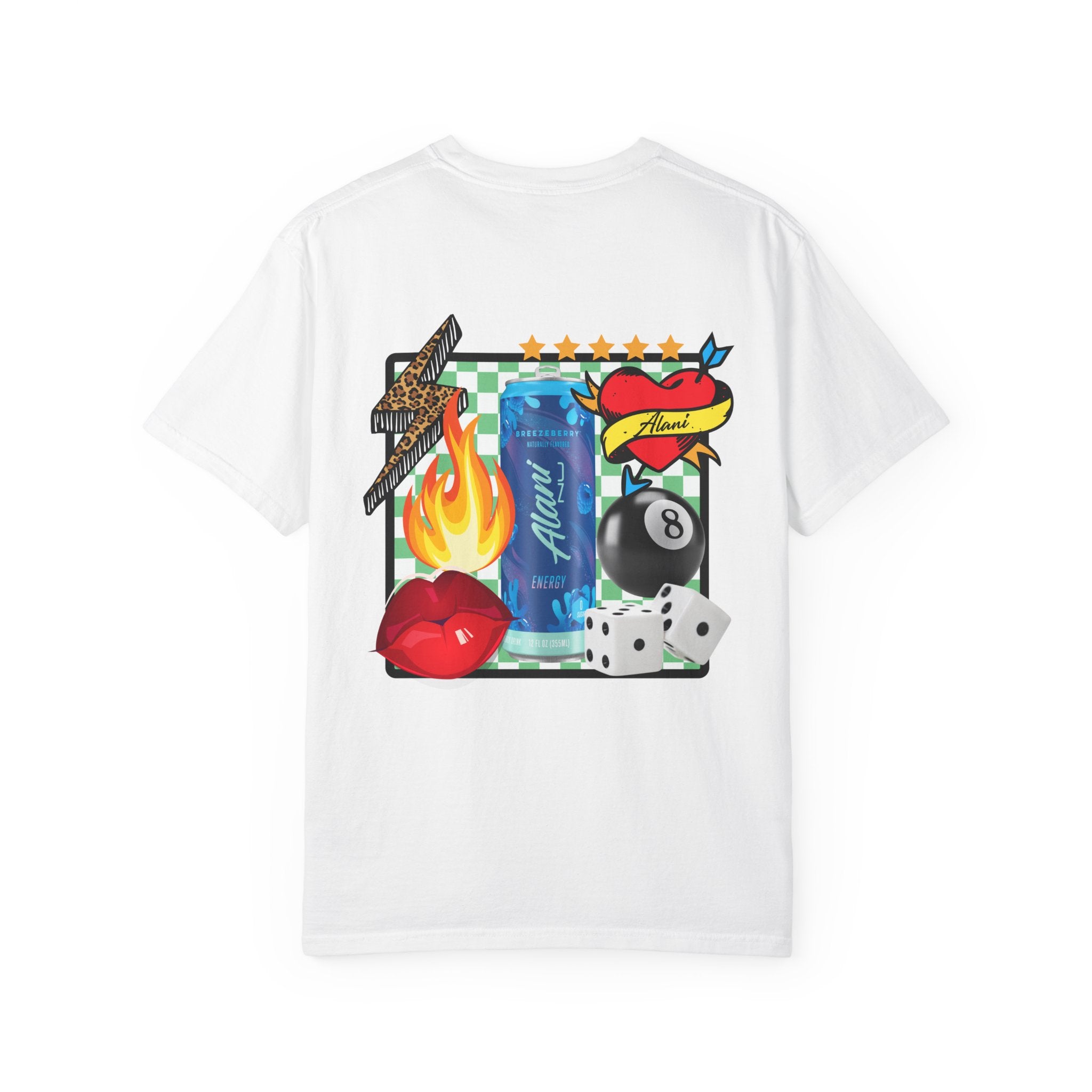 Graphic T-Shirt — Retro Tattoo Collage ‘Alani Nu’ Can Design