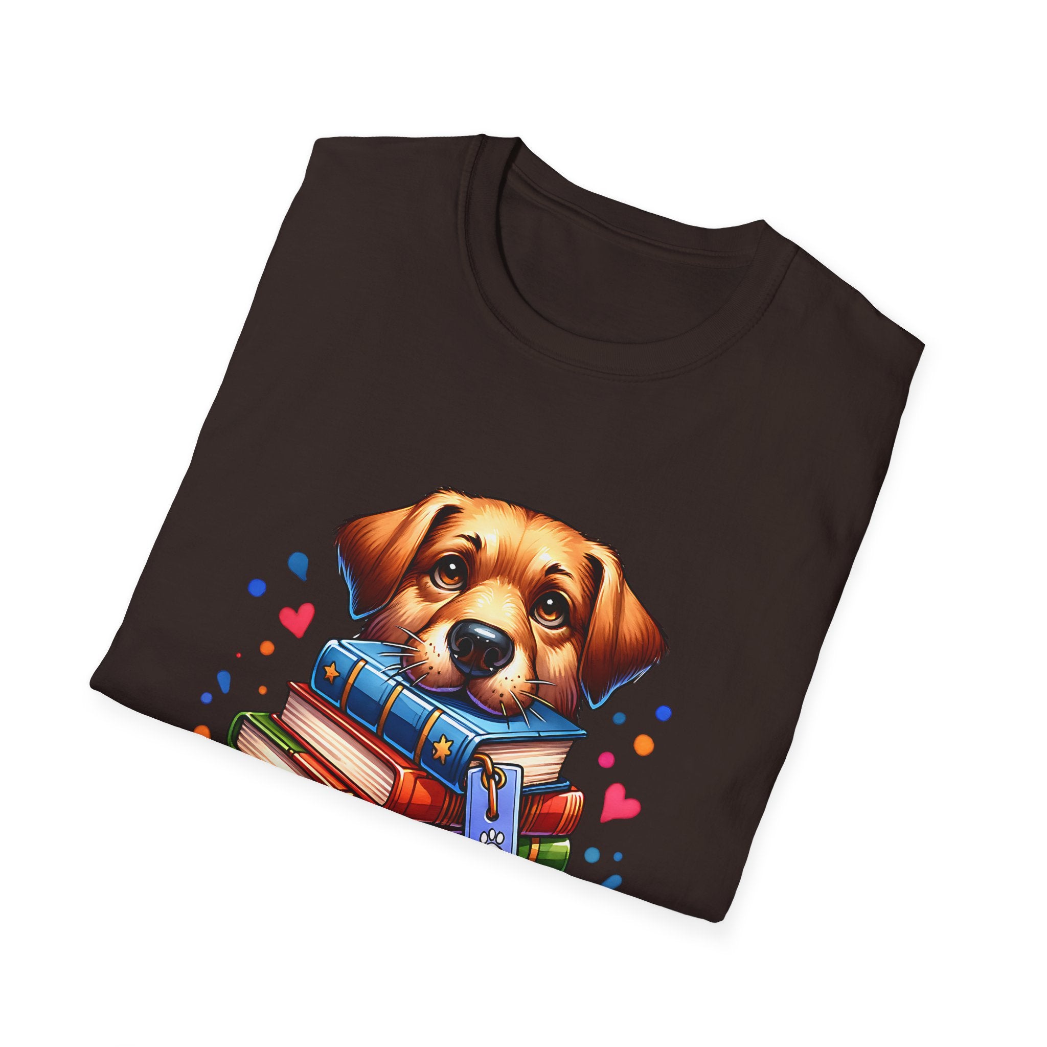 Dog Ate My Homework T-Shirt — Cute Puppy Book Lover Tee