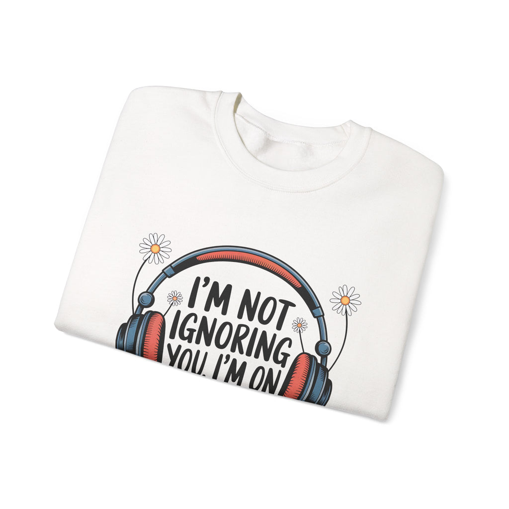 Reader Sweatshirt — “I’m Not Ignoring You, I’m on Chapter 12” Cozy Book Lover Crewneck