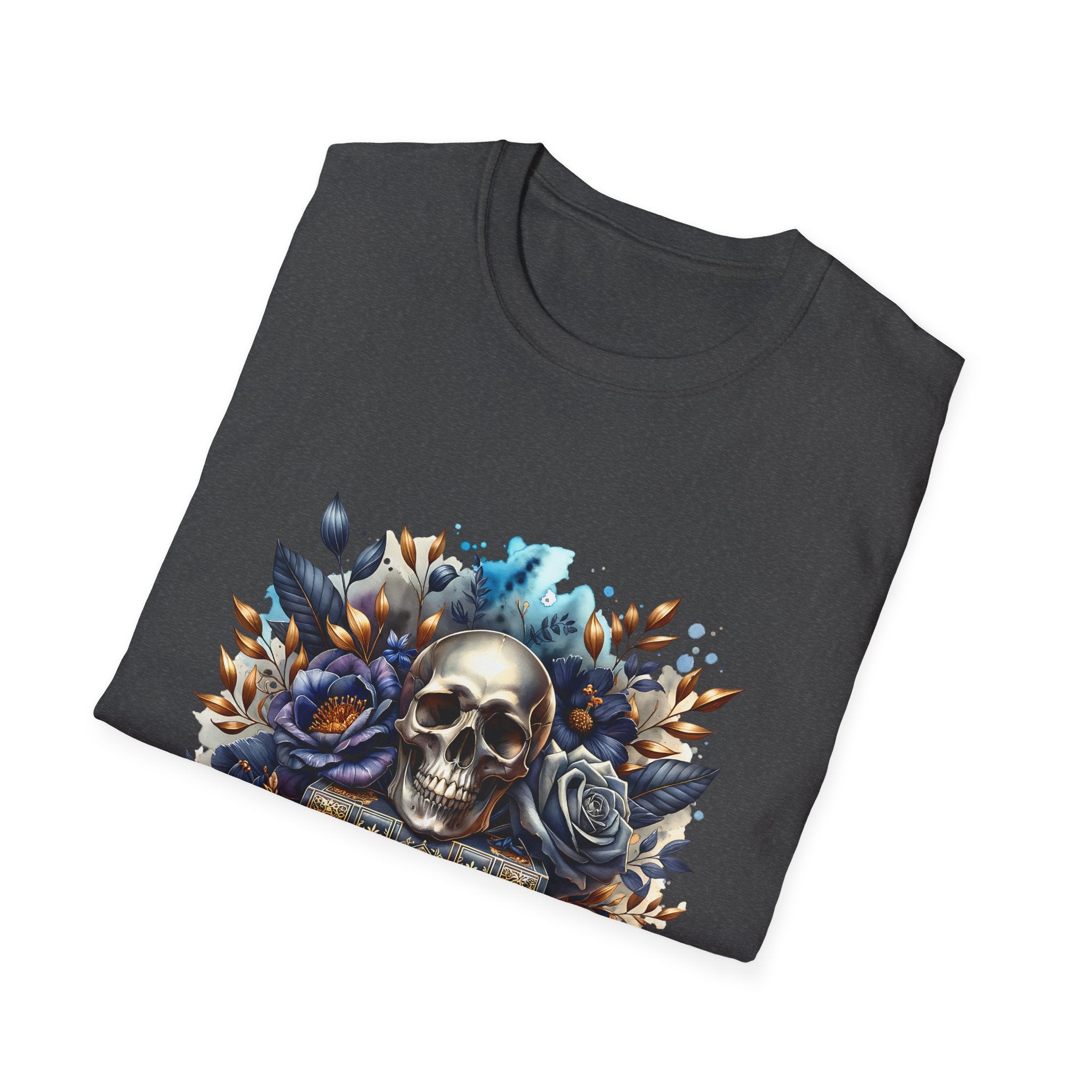 Skull & Roses Book Club T-Shirt — Gothic Literary Graphic Tee