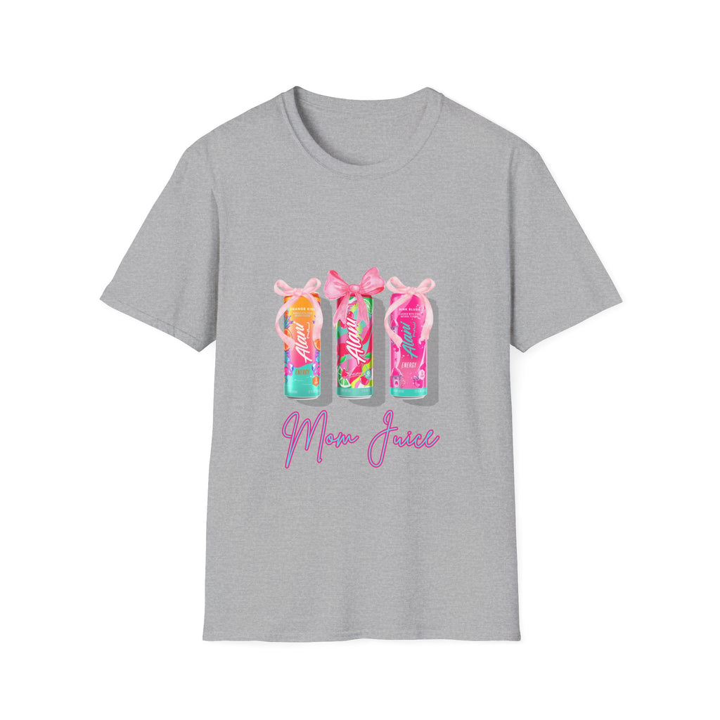 Mom Juice T-Shirt — Floral Bottle Graphic Tee for Moms