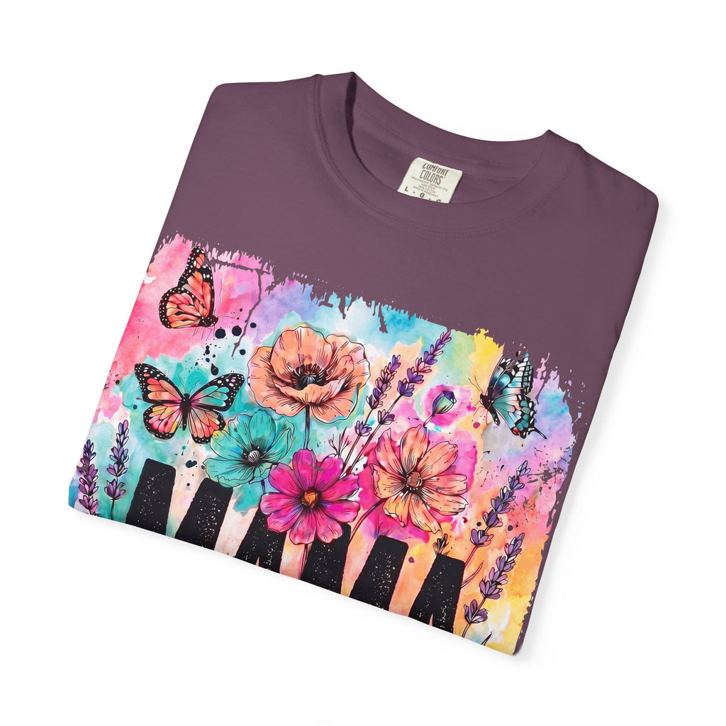 Mama Floral Tee — Colorful Butterflies & Flowers Mother's Day T-Shirt
