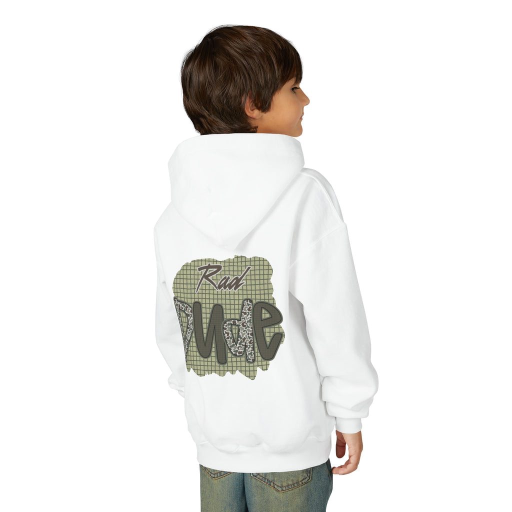 Youth Hoodie — "Rad Dude" Graphic Hooded Sweatshirt (Casual Kids Streetwear)