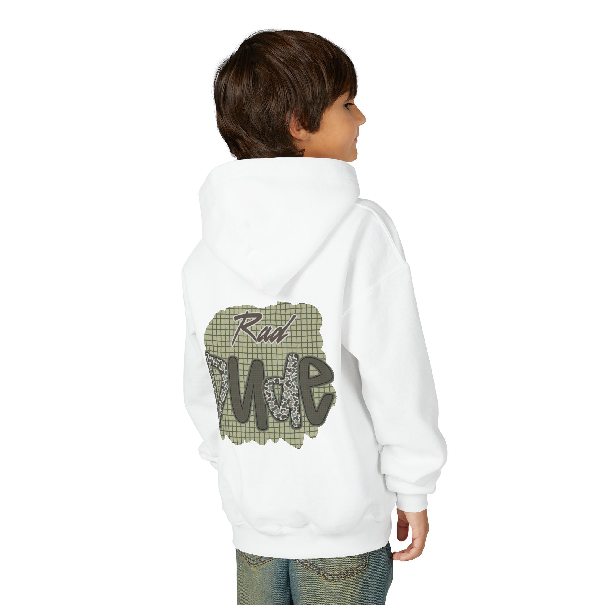 Youth Hoodie — "Rad Dude" Graphic Hooded Sweatshirt (Casual Kids Streetwear)