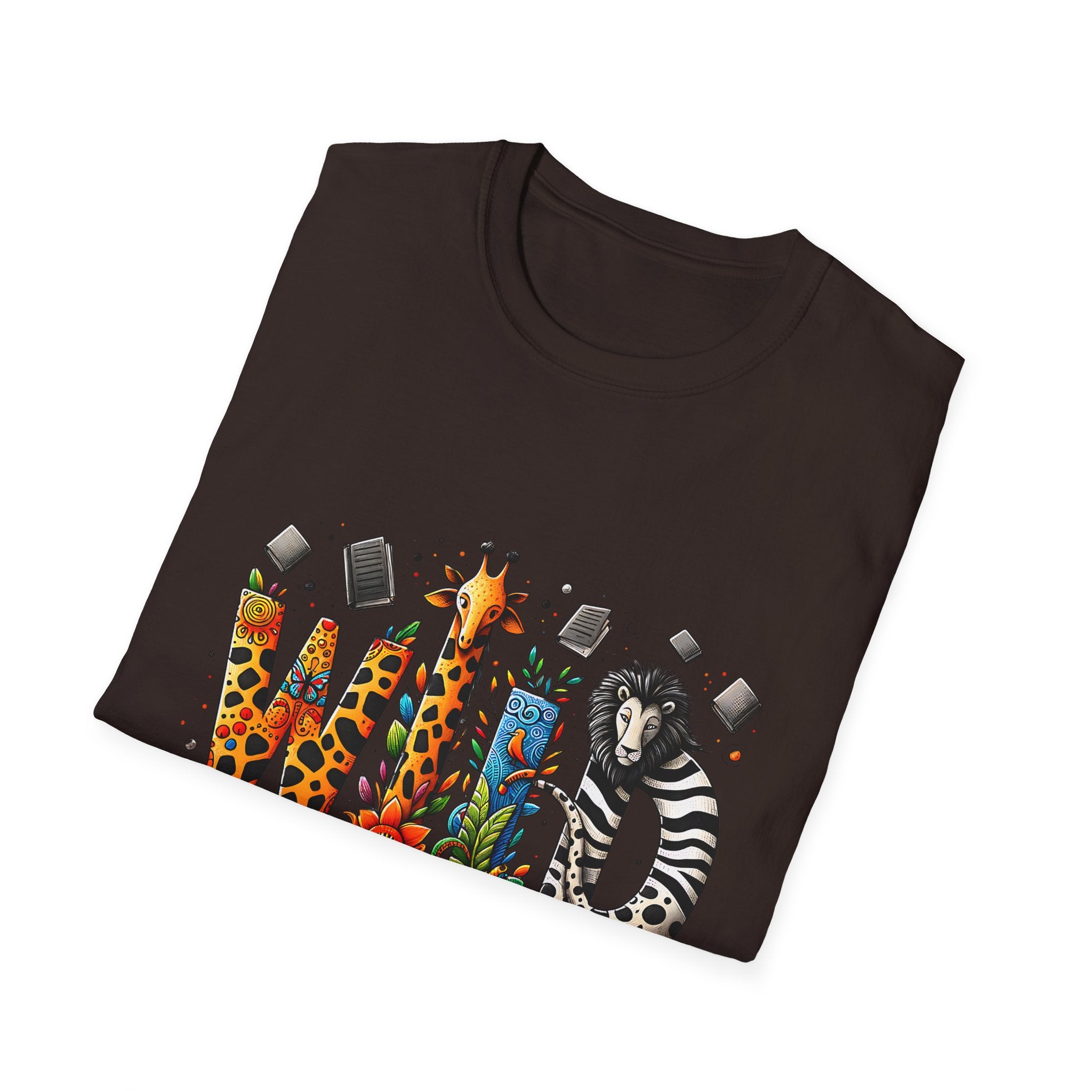 Wild About Reading T-Shirt — Kids’ Animal Alphabet Book Tee