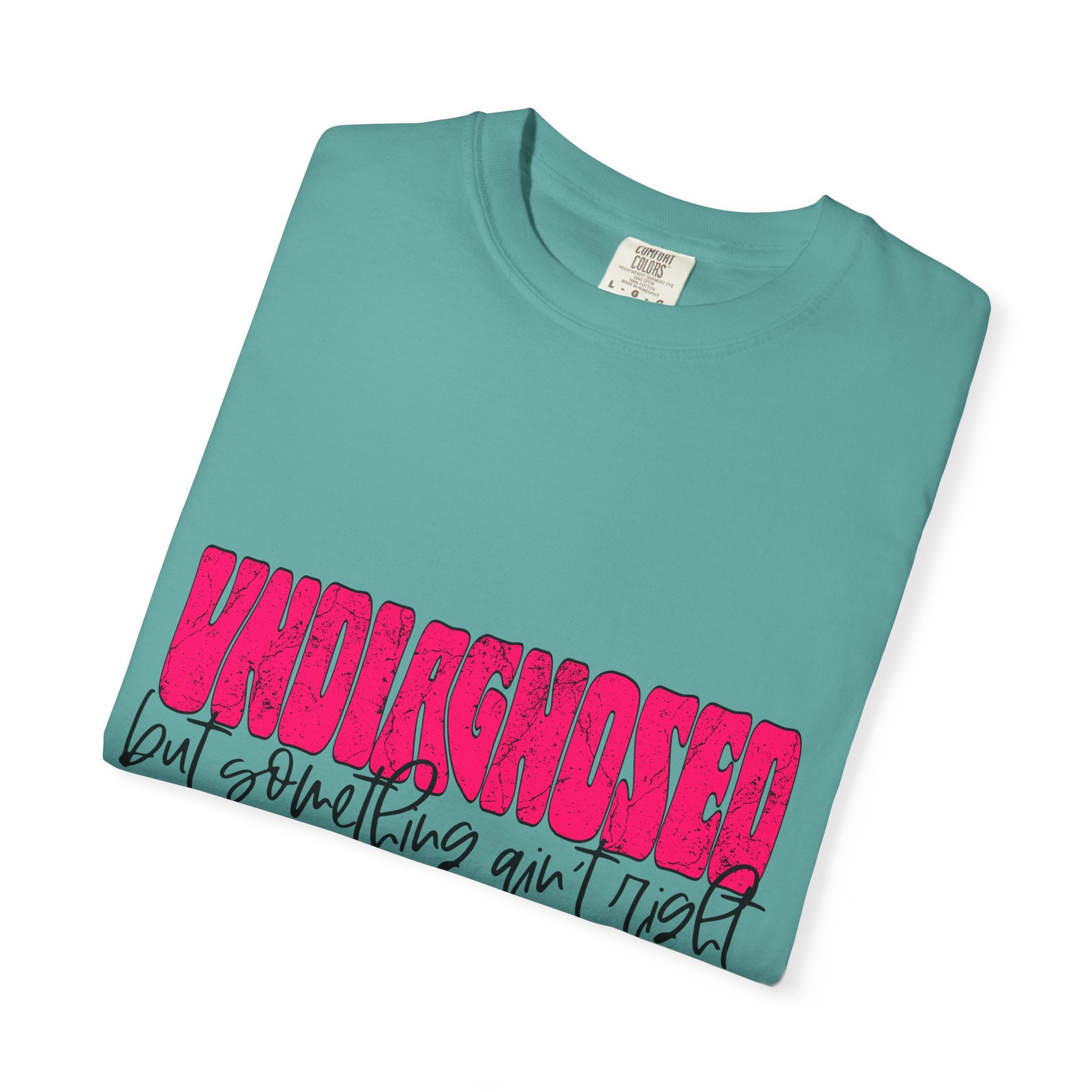 Undiagnosed T-Shirt — Bold Pink Graphic "Undiagnosed (but something ain't right)" Casual Tee