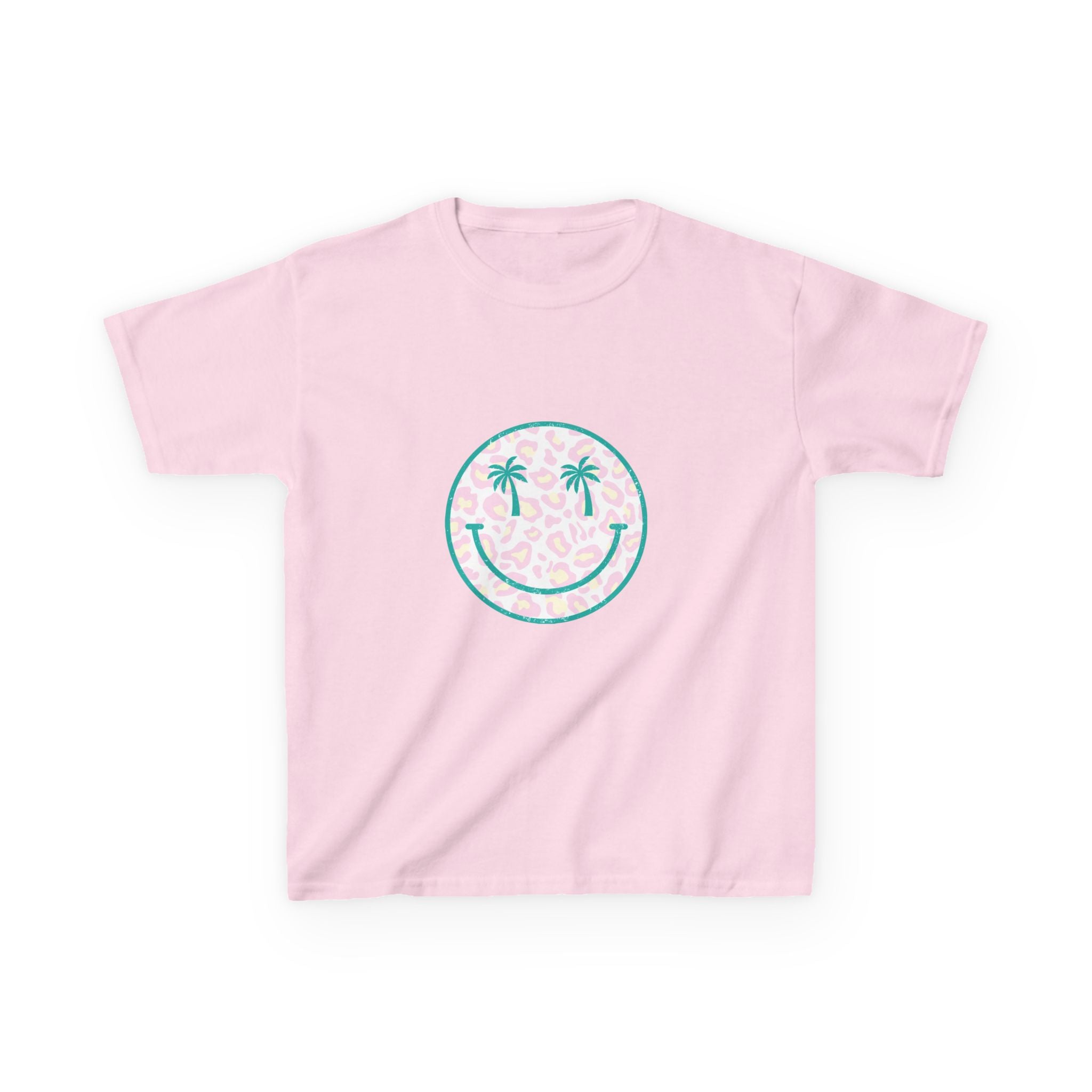 Kids Tee — Tropical Smile Palm Tree Smiley Face