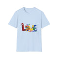 LOVE Needs No Words T‑Shirt — Colorful Puzzle Heart Autism Awareness Tee