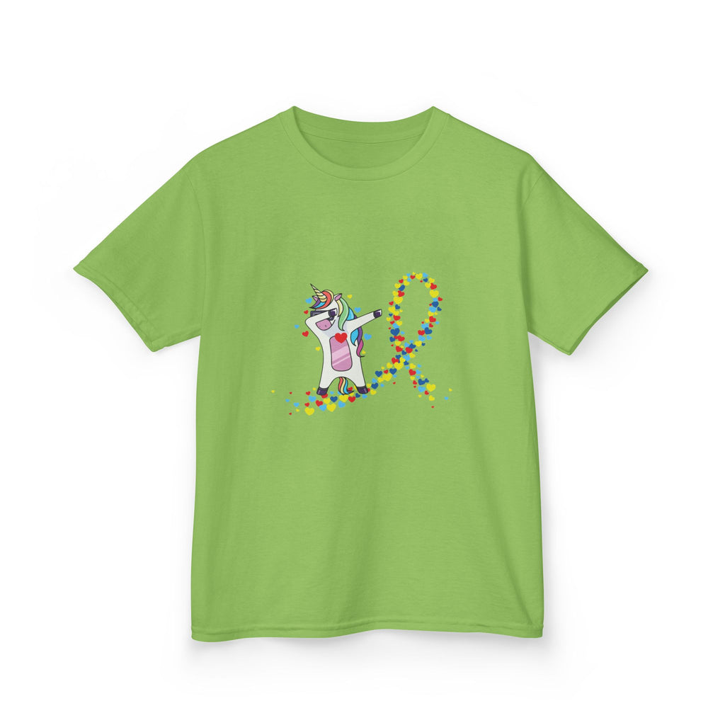 Kids Tee — Cute Unicorn Pouring Rainbow Confetti (Kids)
