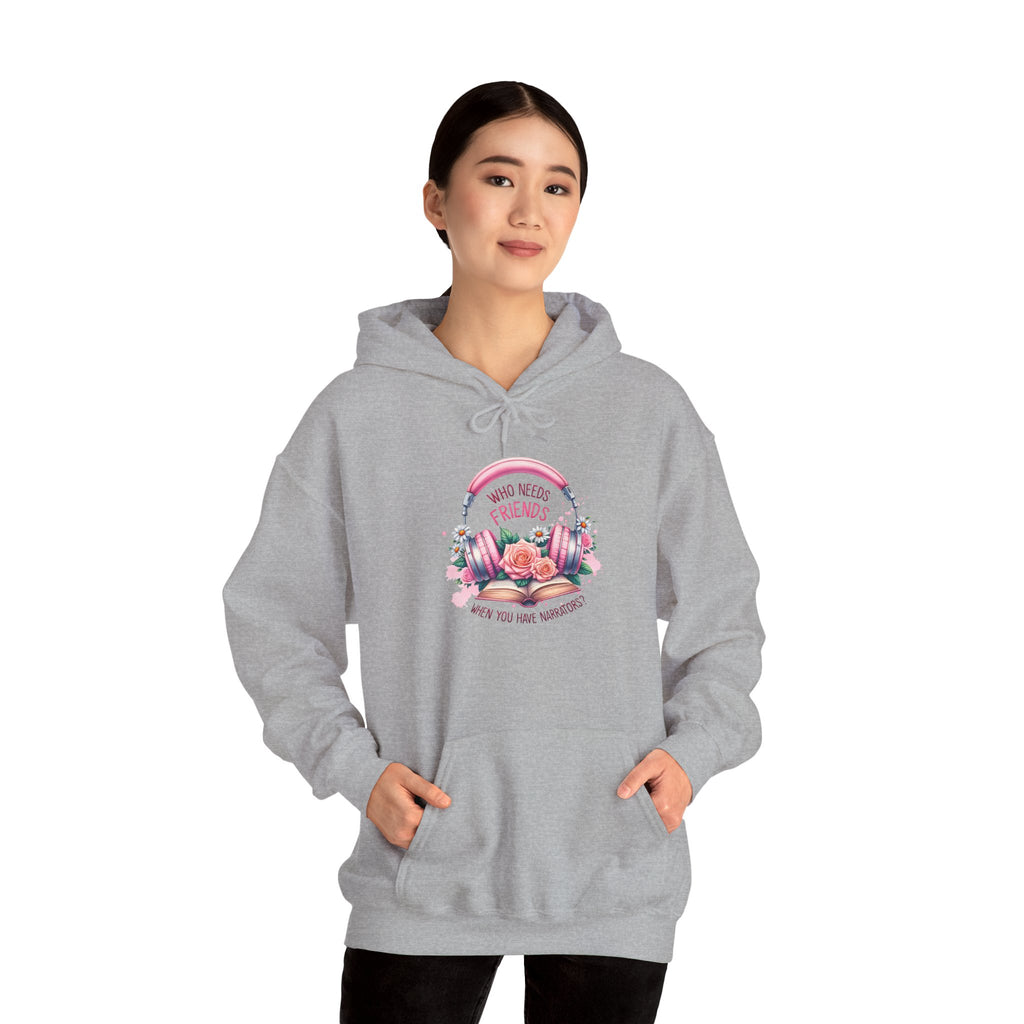 Hoodie — "You Need a Friend" Floral Comfort Pullover