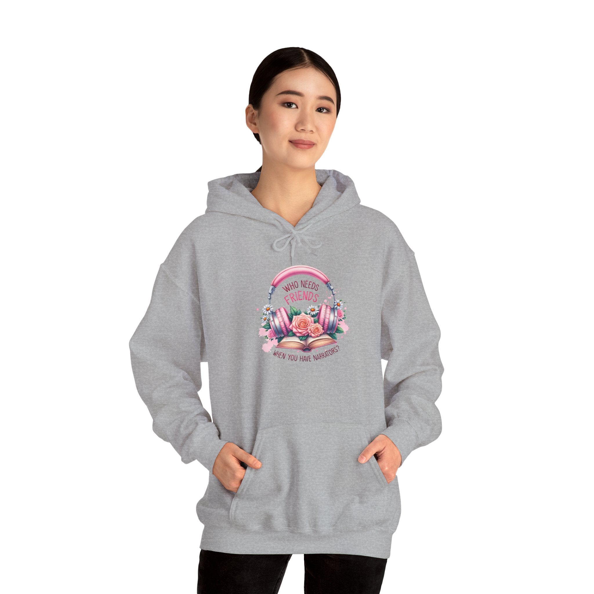 Hoodie — "You Need a Friend" Floral Comfort Pullover