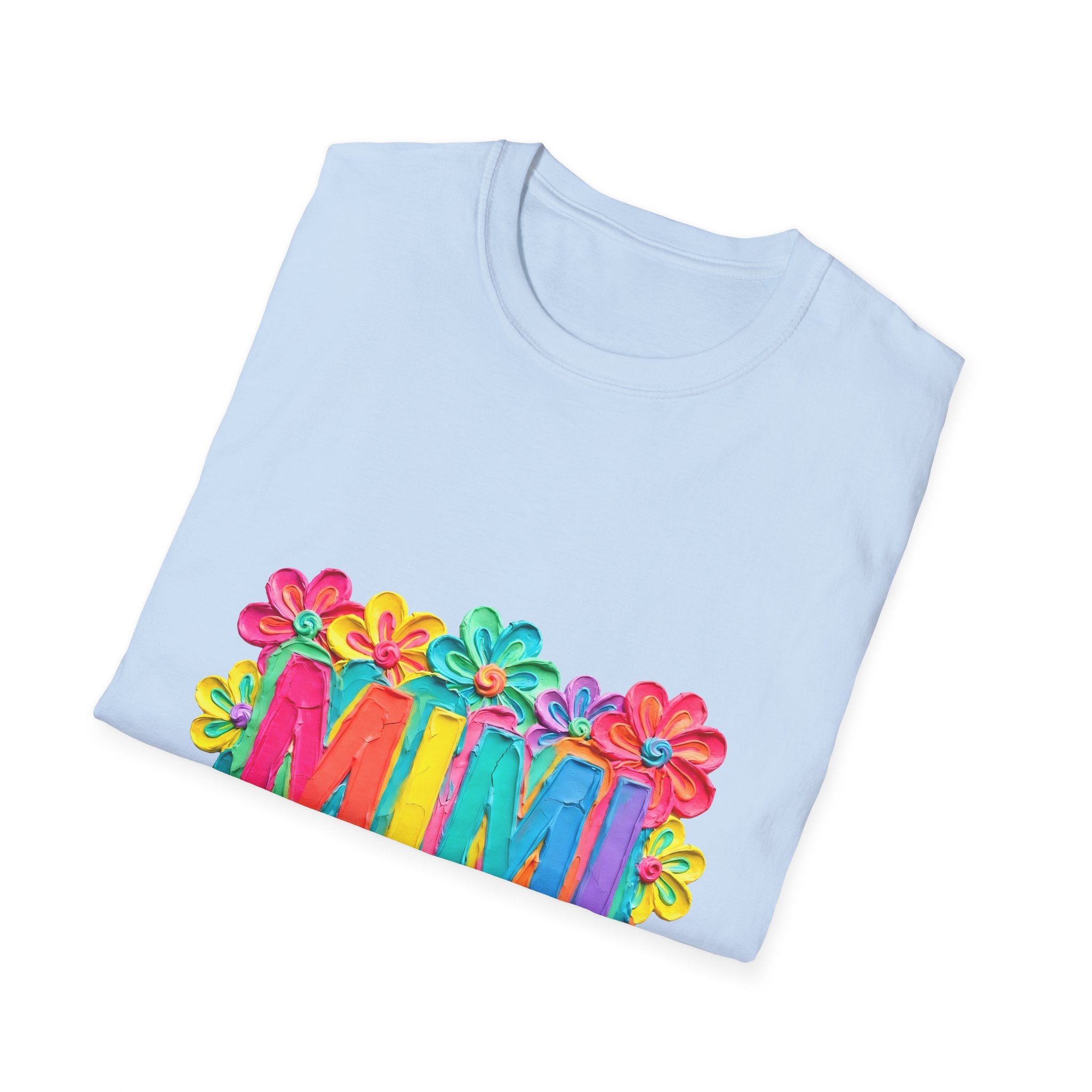 Mimi Floral Tee — Bright Colorful 'MIMI' Graphic T-Shirt