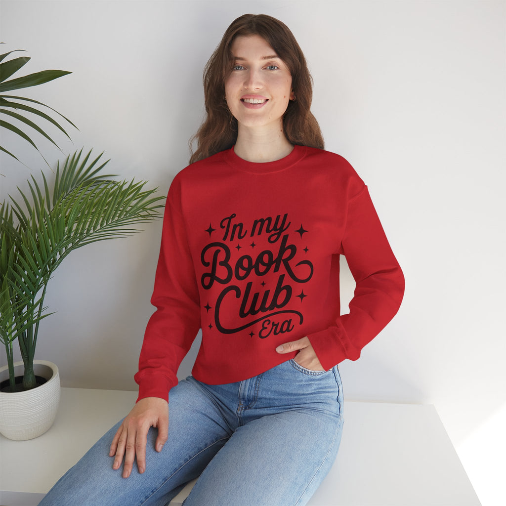 Book Club Crewneck Sweatshirt — "In My Book Club Era" Cozy Reader Pullover