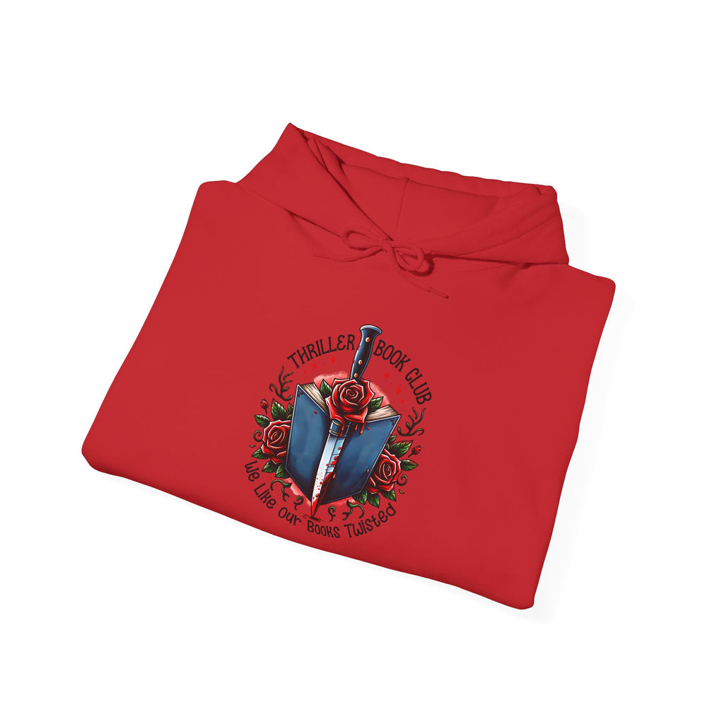 Book Club Hoodie — "The Thrillers Book Club" Cozy Reading Sweatshirt