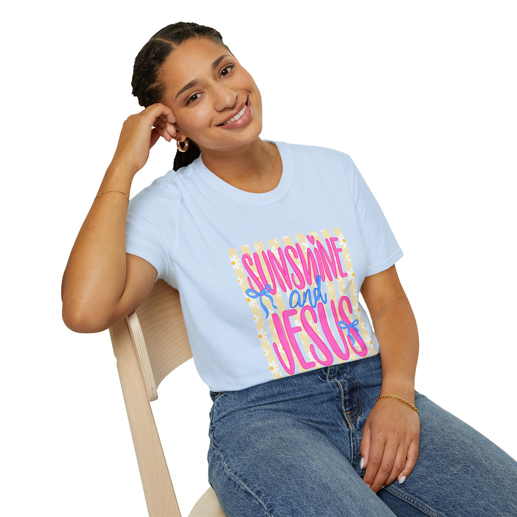 Sunshine and Jesus T-Shirt — Bright Christian Faith Graphic Tee