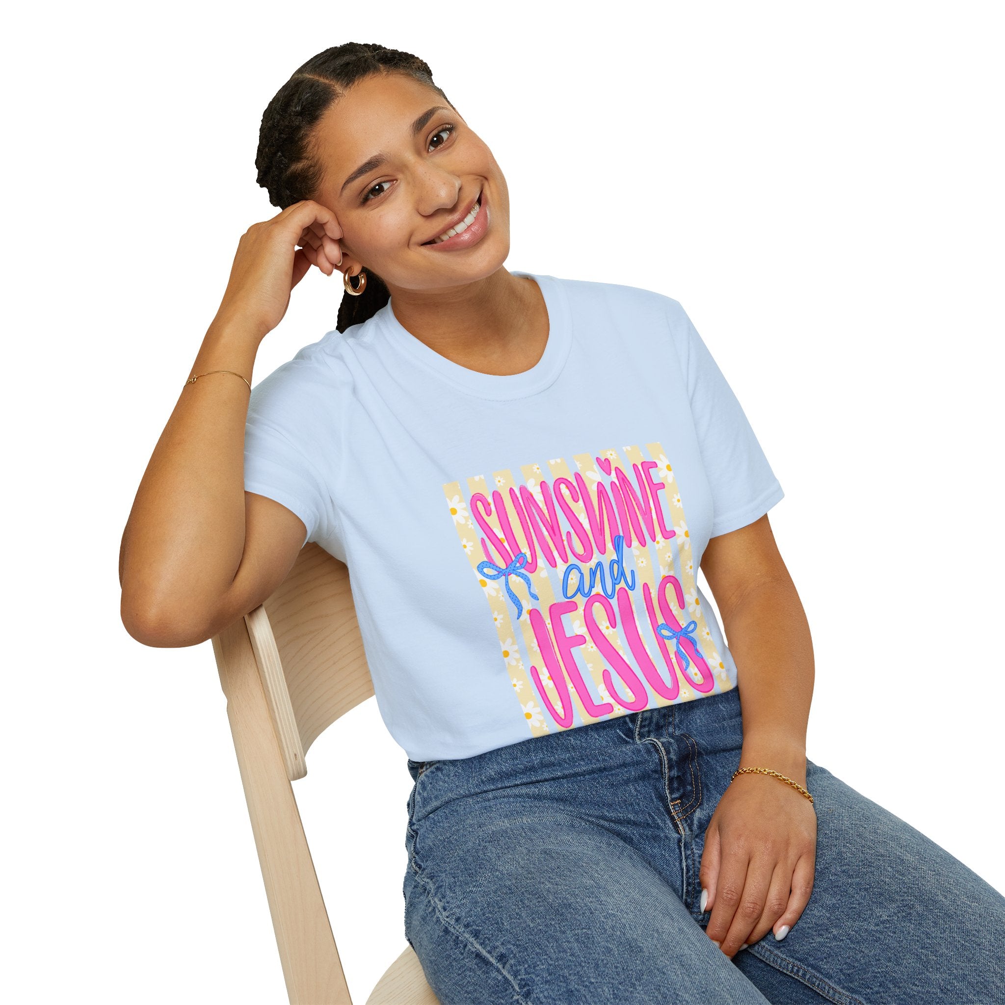 Sunshine and Jesus T-Shirt — Bright Christian Faith Graphic Tee