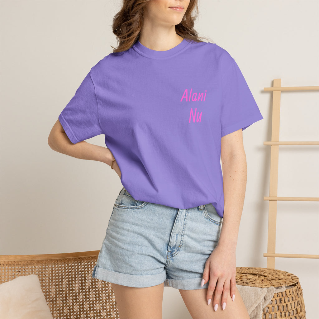 Aloha Nu Graphic T-Shirt — Tropical Hibiscus Drink Design