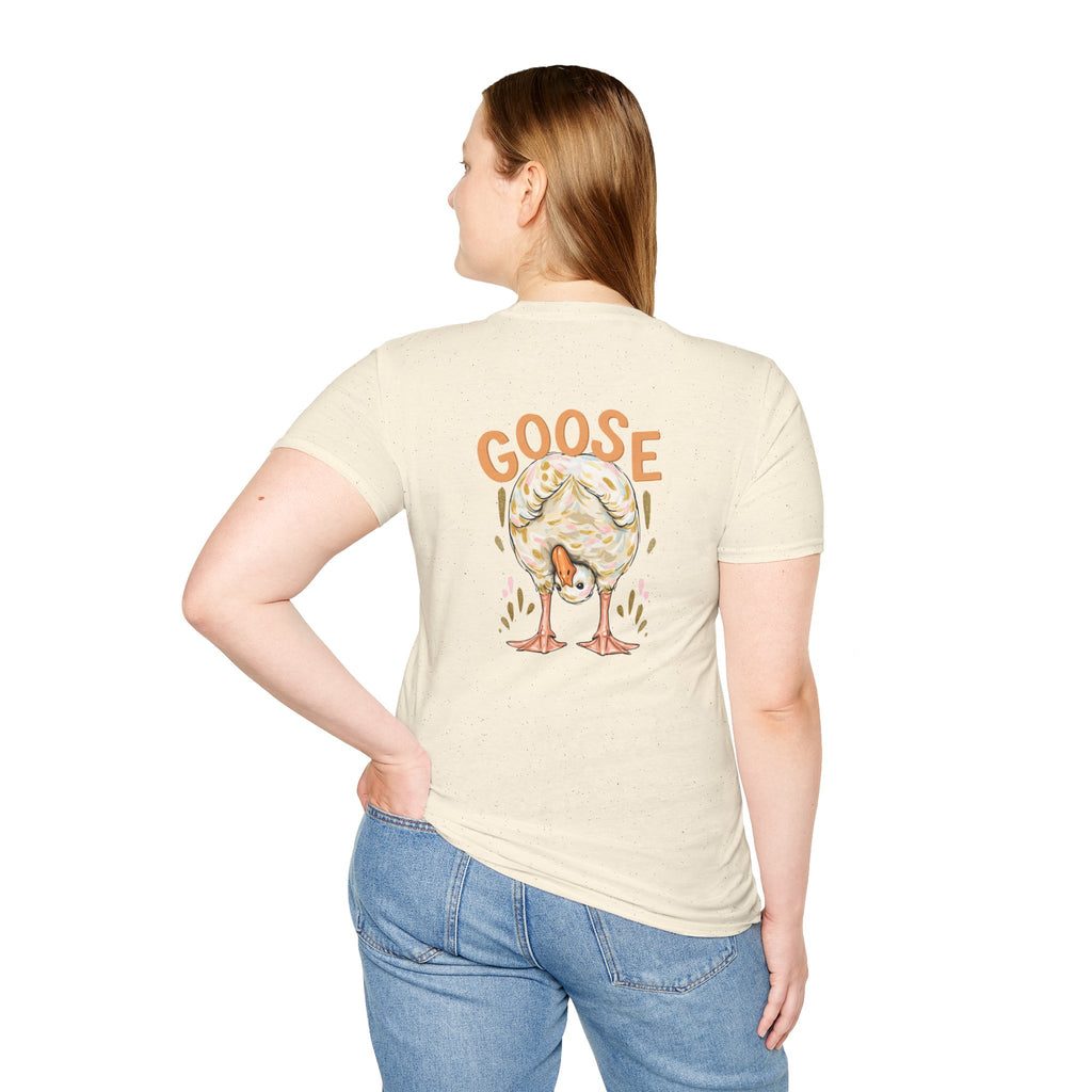 Double-sided Duck Duck Goose T-Shirt — Cute Pastel Duck & Goose Graphic Tee