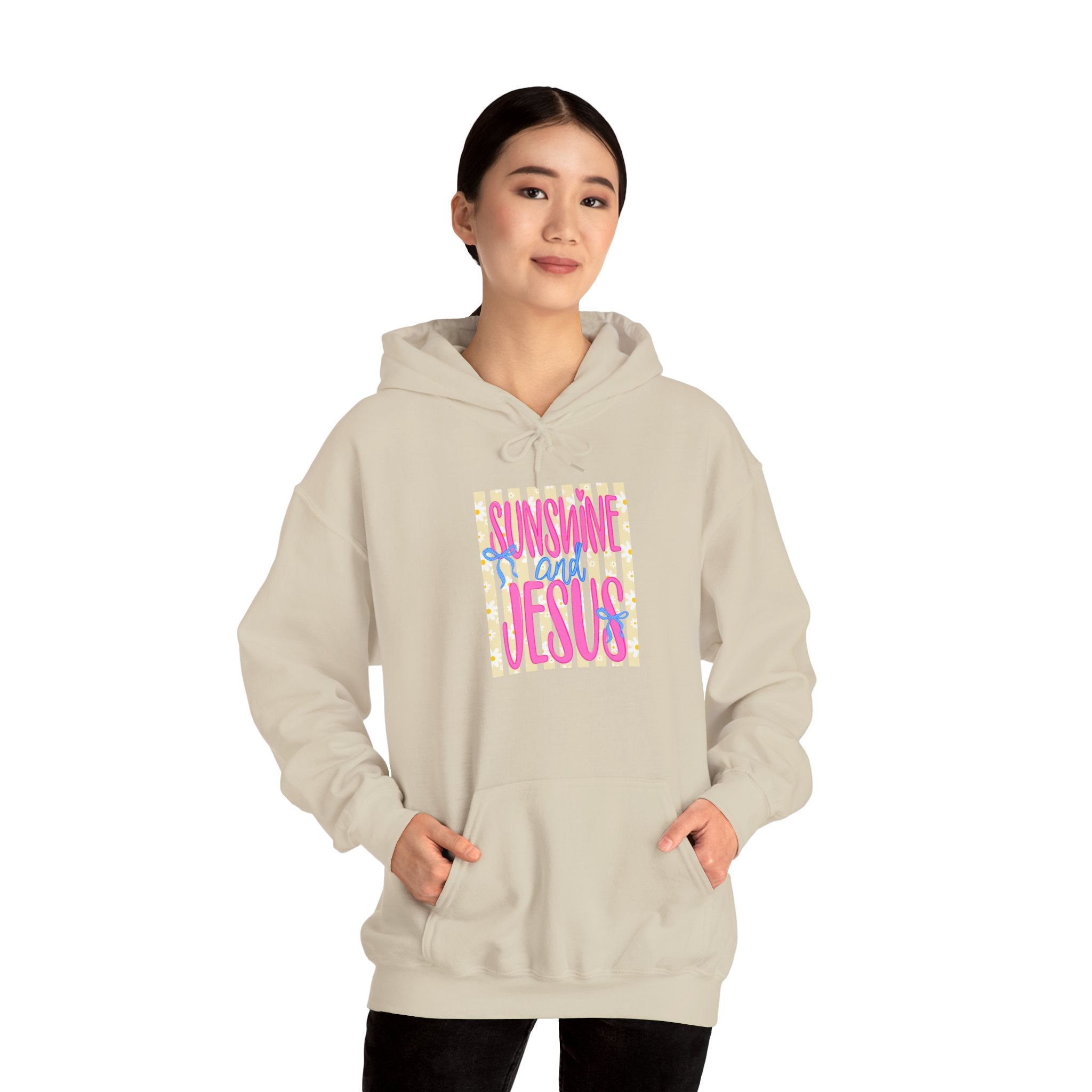 Sunshine and Jesus Hoodie – Bright Christian Faith Pullover