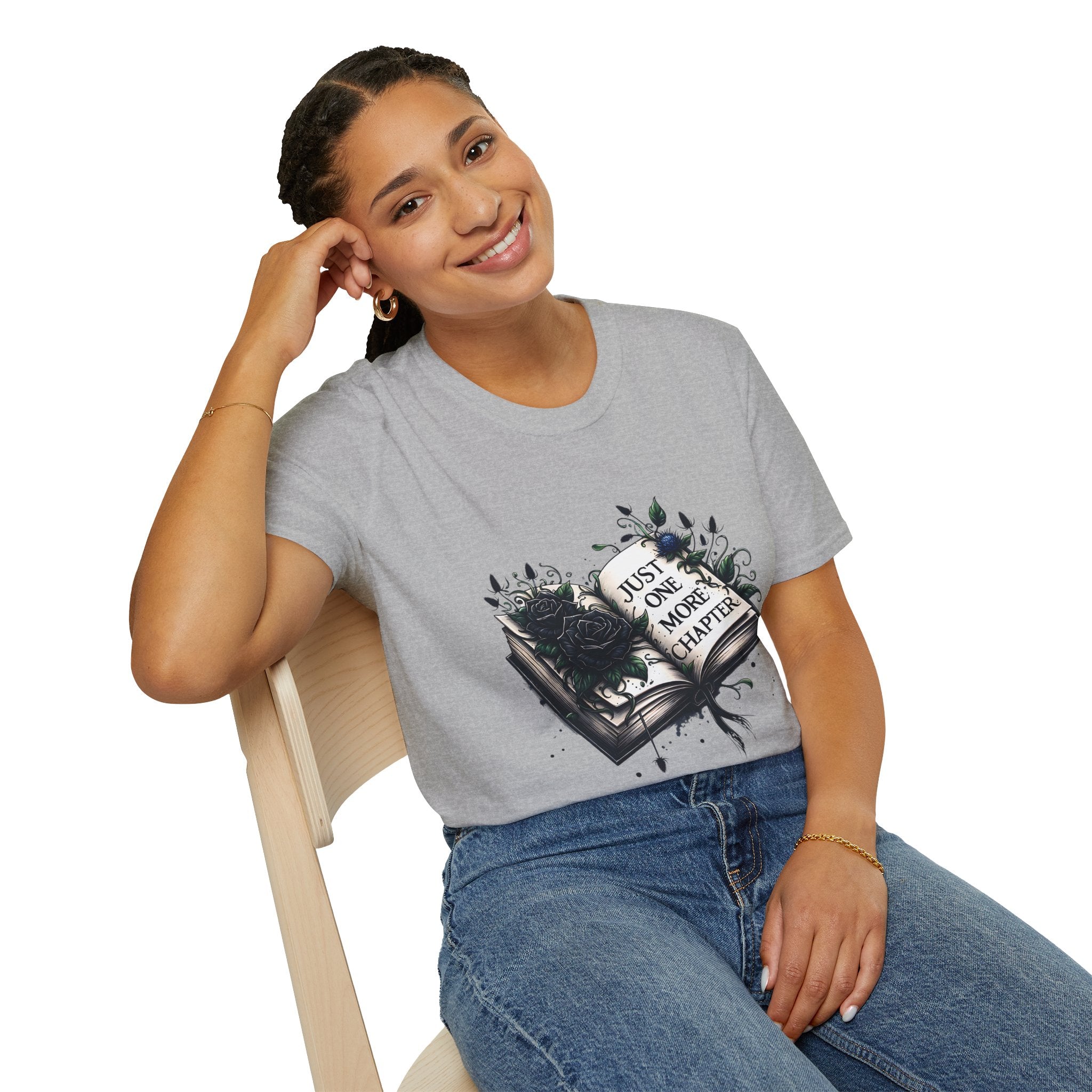 T-Shirt — "Just One More Chapter" Book Lover Tee