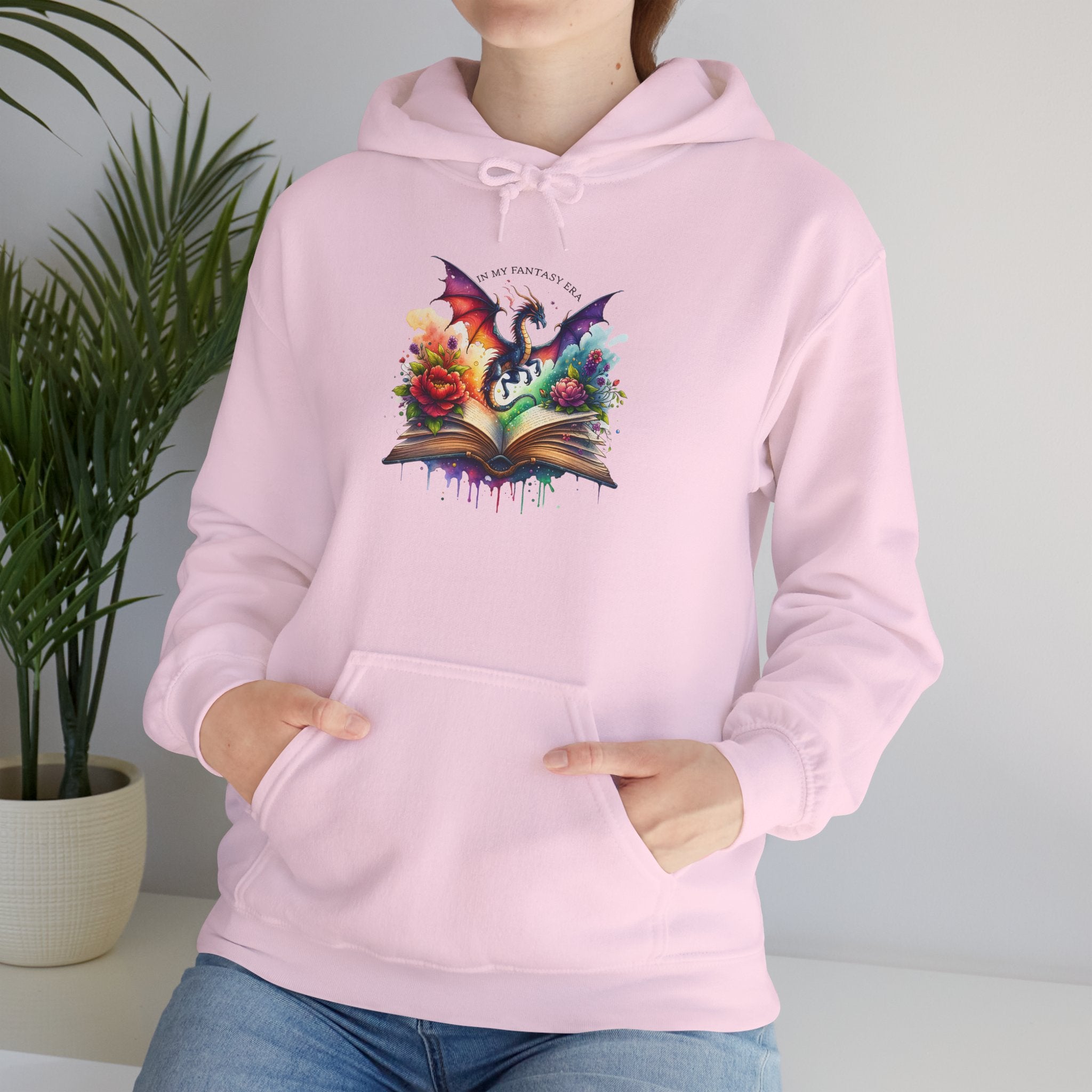 Fantasy Dragon Book Hoodie – Colorful Magic Storybook Sweatshirt