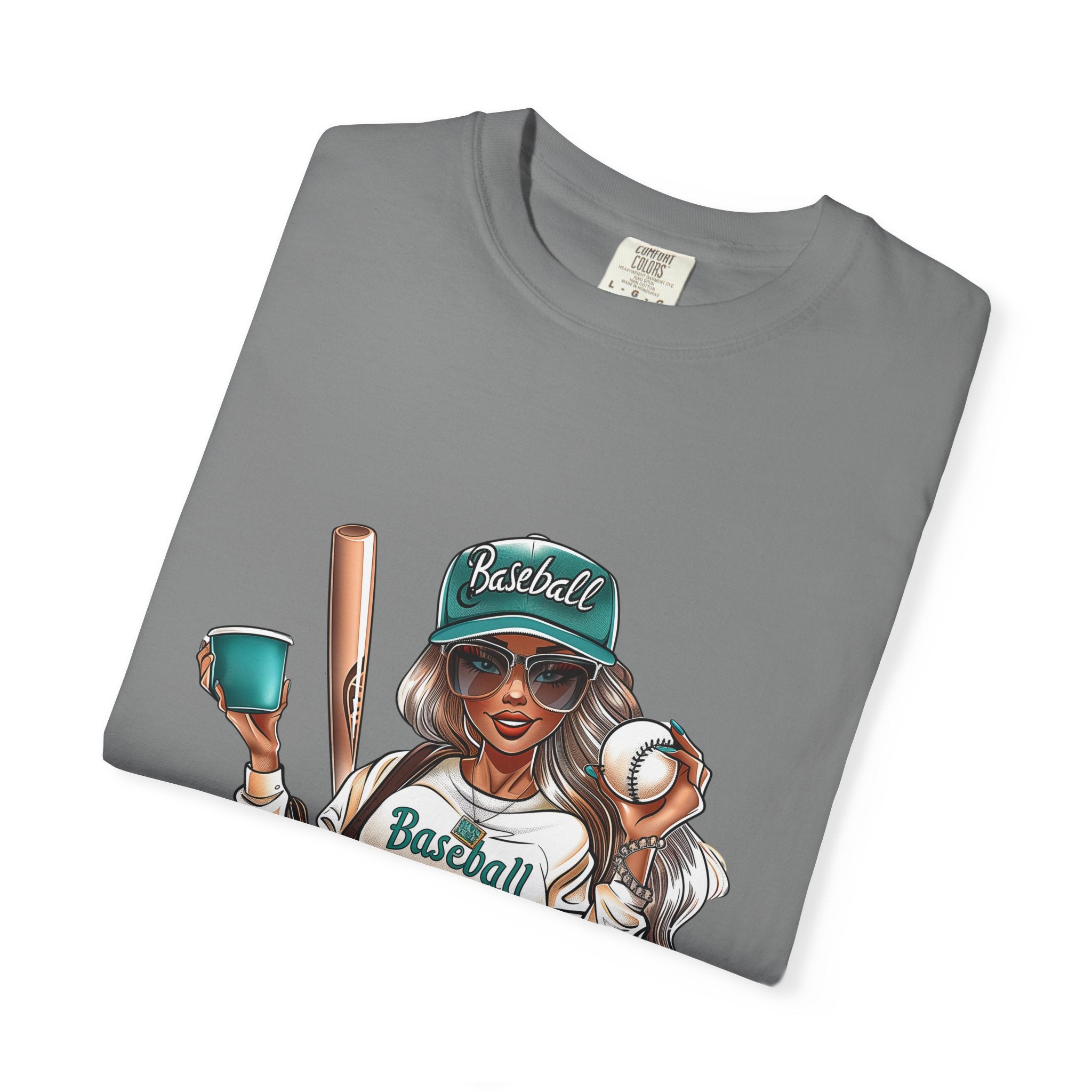 Baseball Mama T-Shirt — Cute Mom Baseball Tee with Bat & Ball Graphic