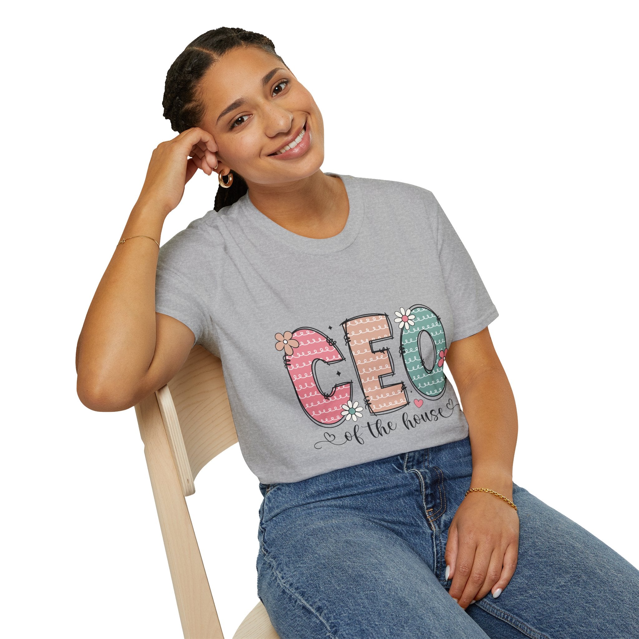 CEO of the House T-Shirt — Cute Pastel Mom/Wife Family Humor Tee