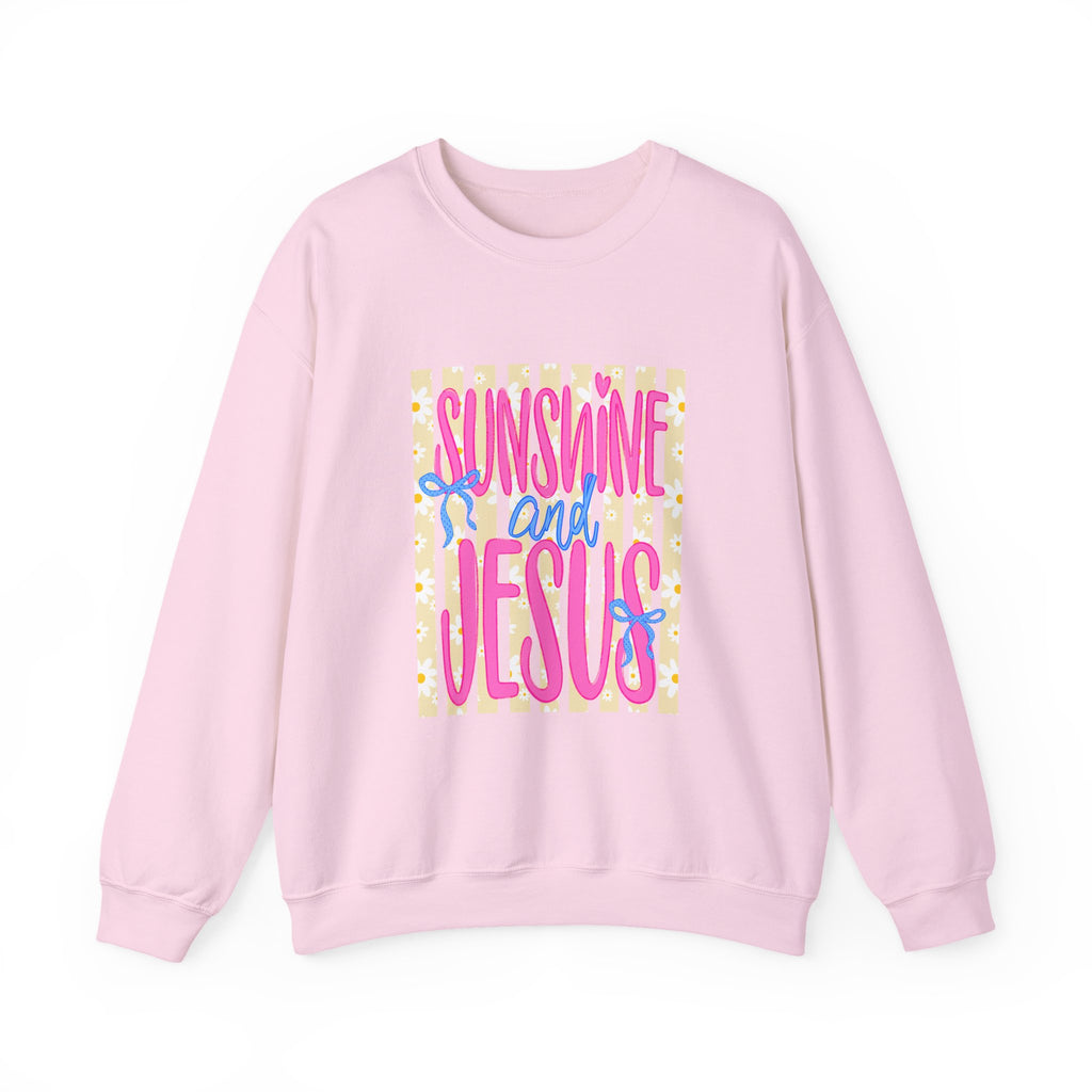 Sunshine and Jesus Sweatshirt - Christian Faith Crewneck