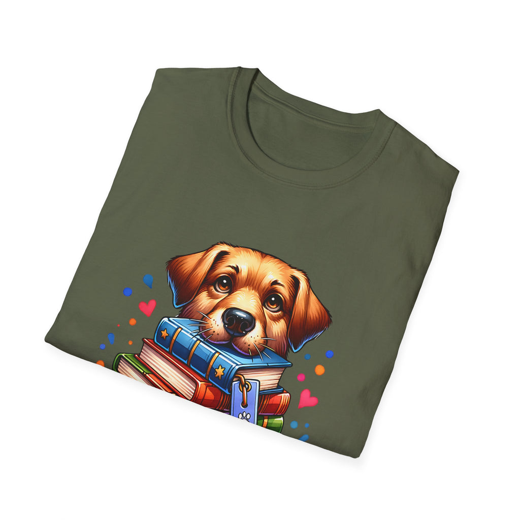 Dog Ate My Homework T-Shirt — Cute Puppy Book Lover Tee