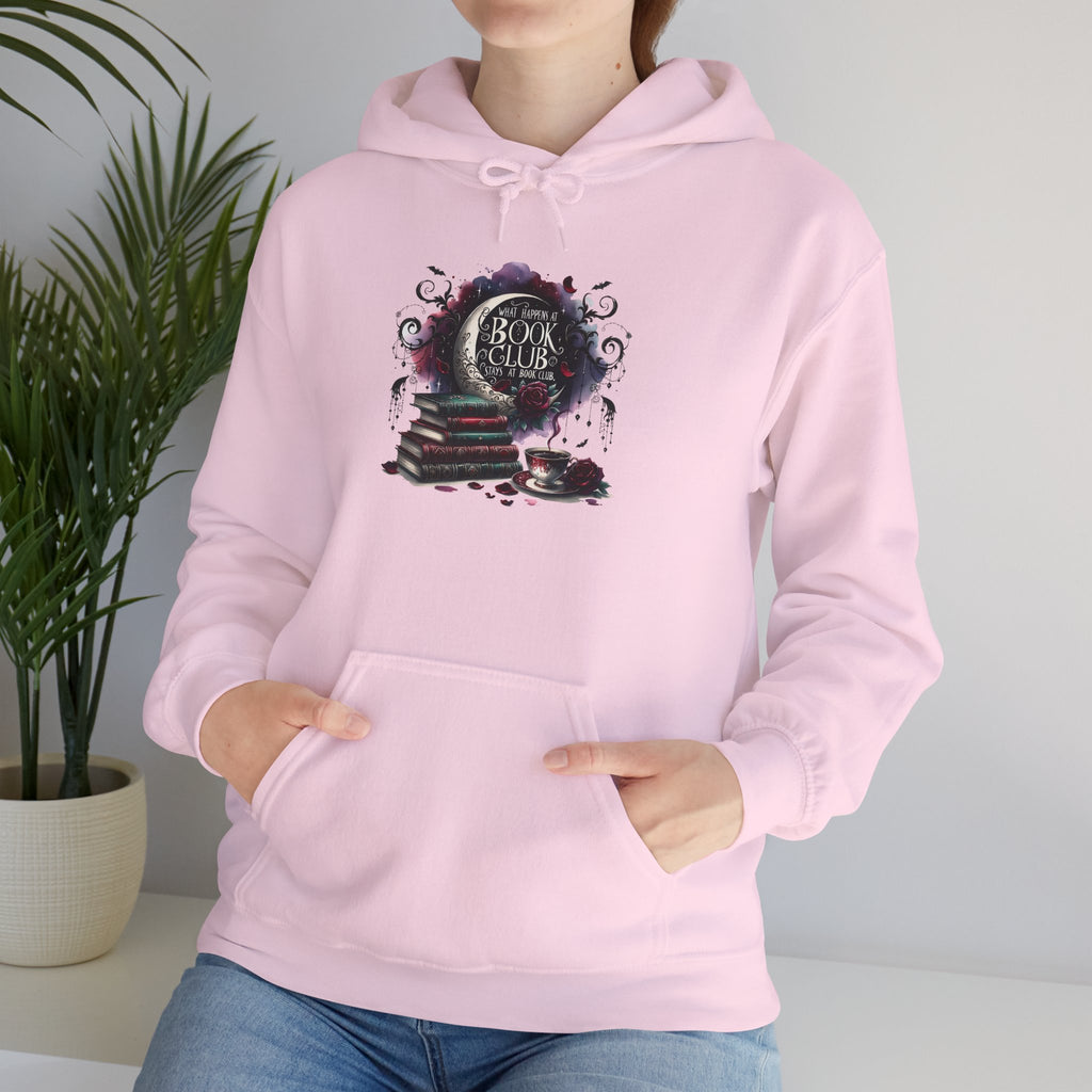 Gothic Bookstack Hoodie – "Read the Dark" Literary Mystery Sweatshirt