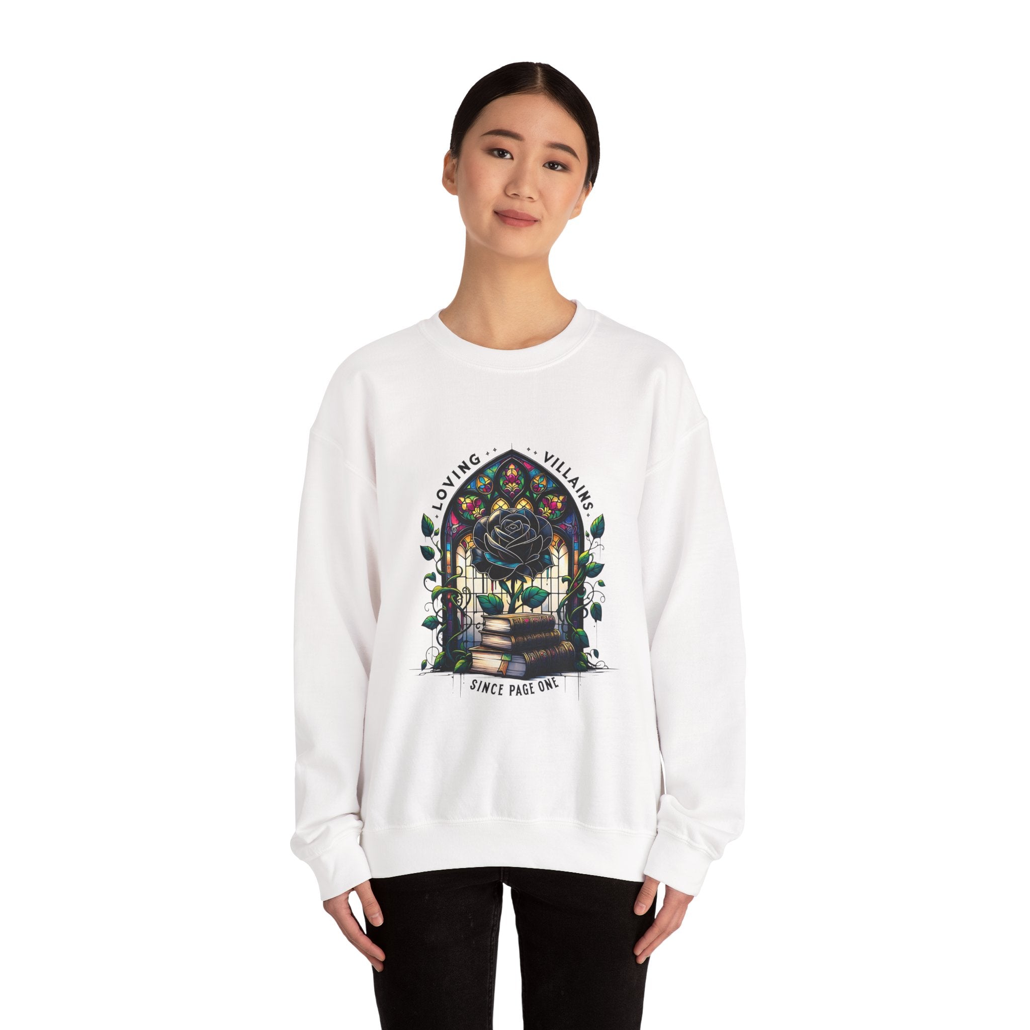 Villains Loving Rose Crewneck Sweatshirt