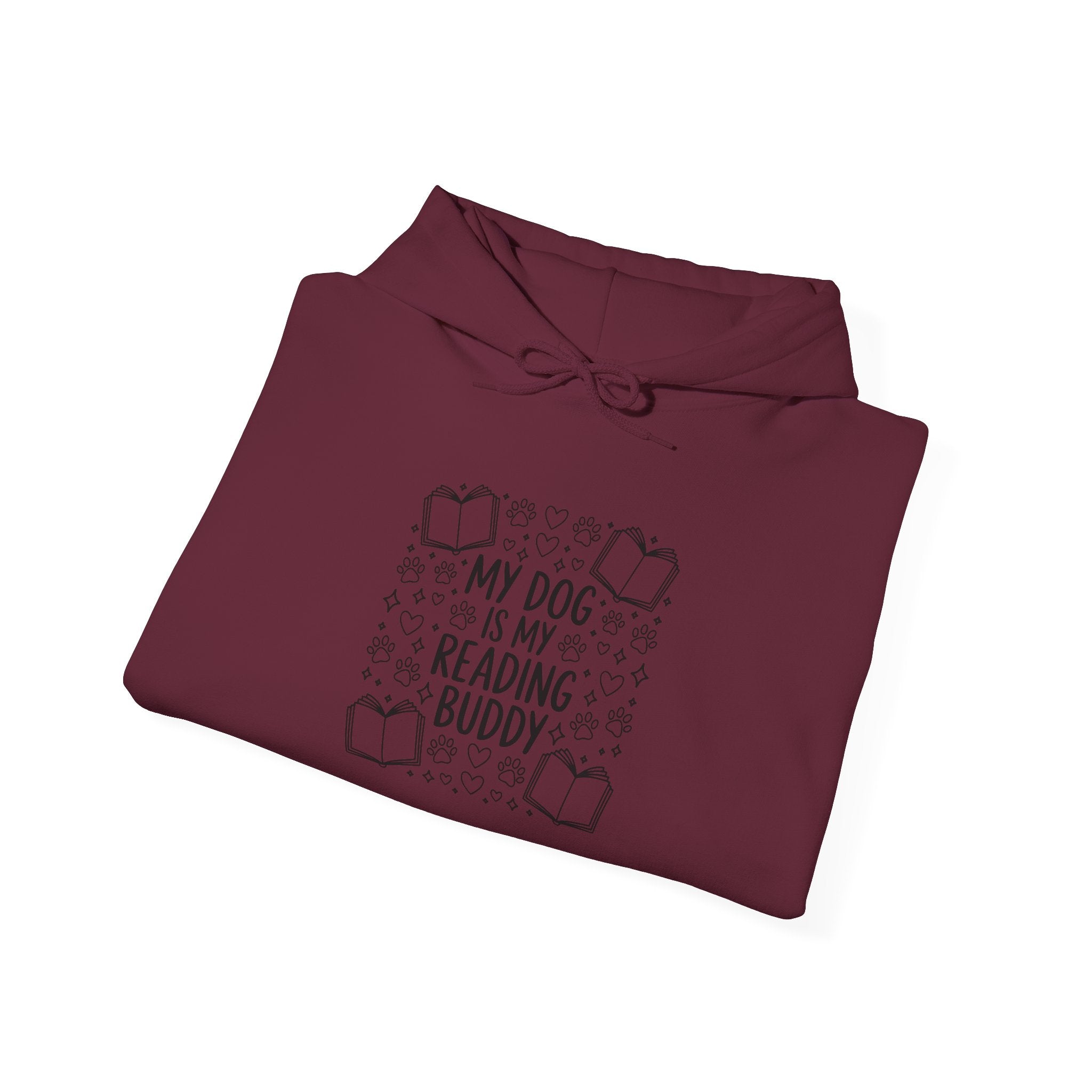 My Dog Is My Reading Buddy Hoodie — Cozy Pet Lover Sweatshirt