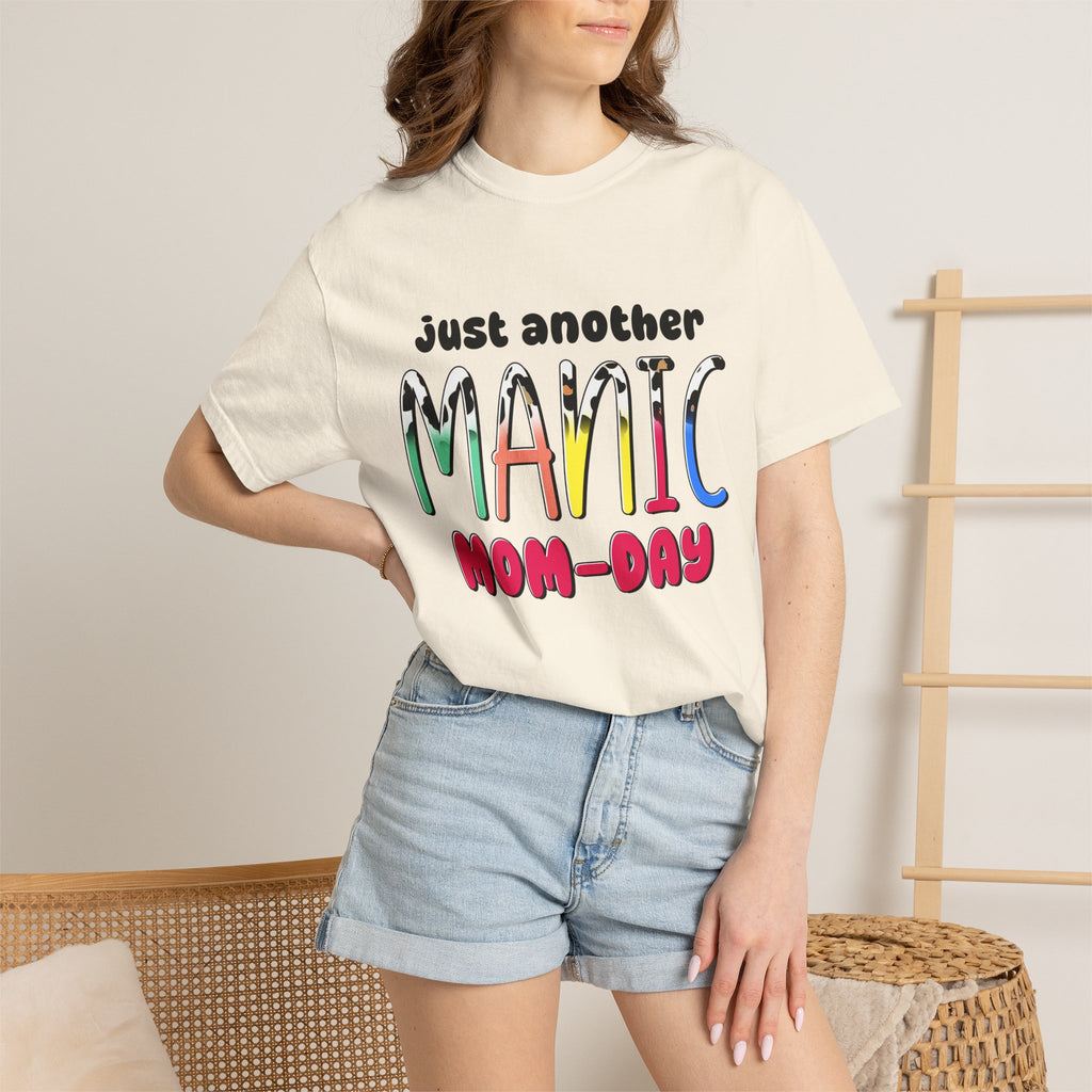 Mom-Day Graphic T-Shirt — "Just Another Manic Mom-Day" Colorful Mother's Day Tee