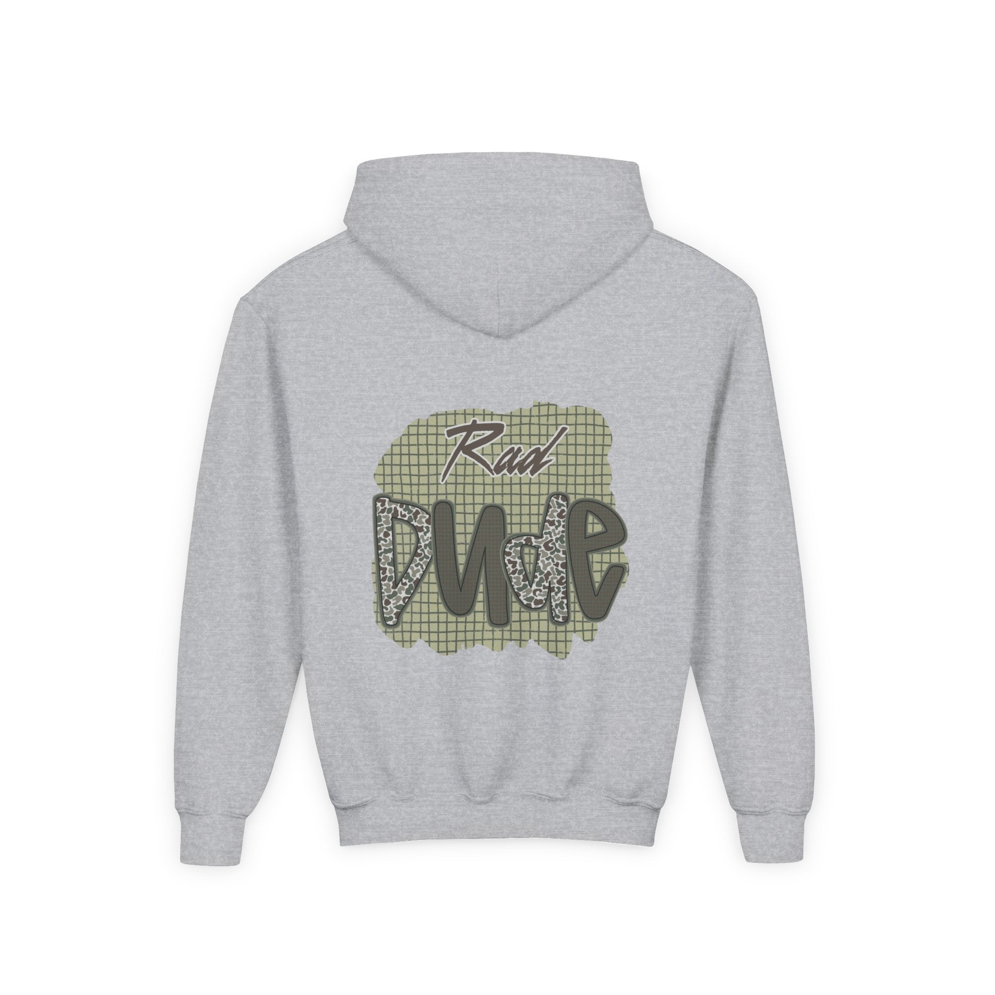 Youth Hoodie — "Rad Dude" Graphic Hooded Sweatshirt (Casual Kids Streetwear)