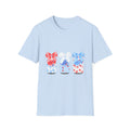 Patriotic Candy Jar T-Shirt — Red White Blue Ribbon 4th of July Tee