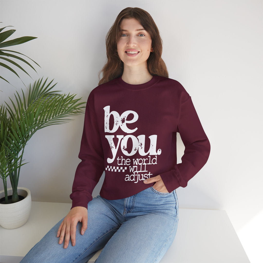 White Crewneck Sweatshirt — Classic Plain Pullover