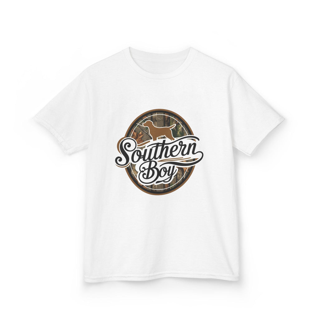 Kids "Southern Boy" Graphic Tee — Rustic Camouflage Horse Design