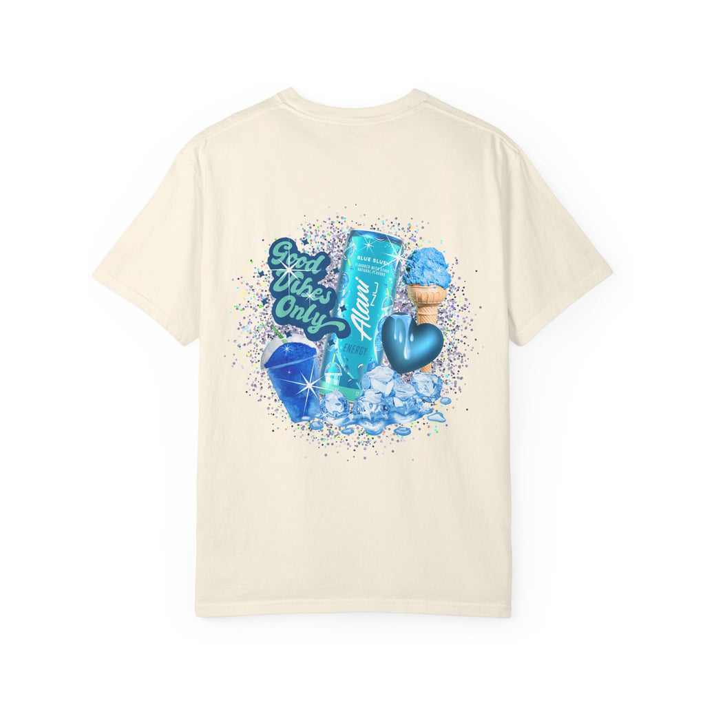 Good Vibes Only Graphic Tee — 'Alani Nu' Blue Drink Design