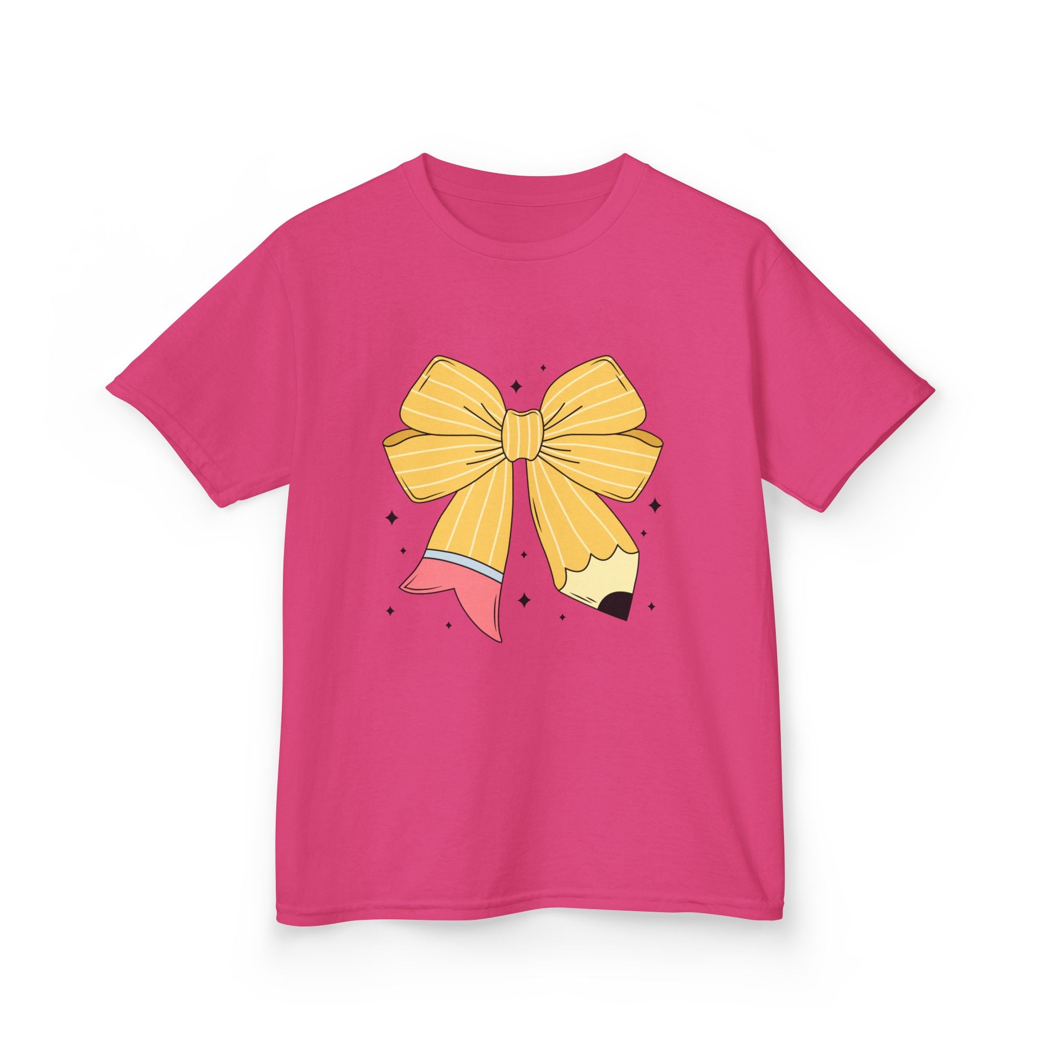 Kids Tee — Cute Yellow Bow Graphic Shirt
