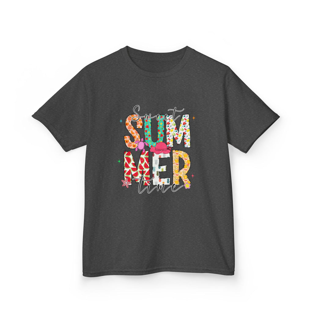 Kids Summer Vibes Tee — Colorful Floral "Summer Time" Graphic Shirt
