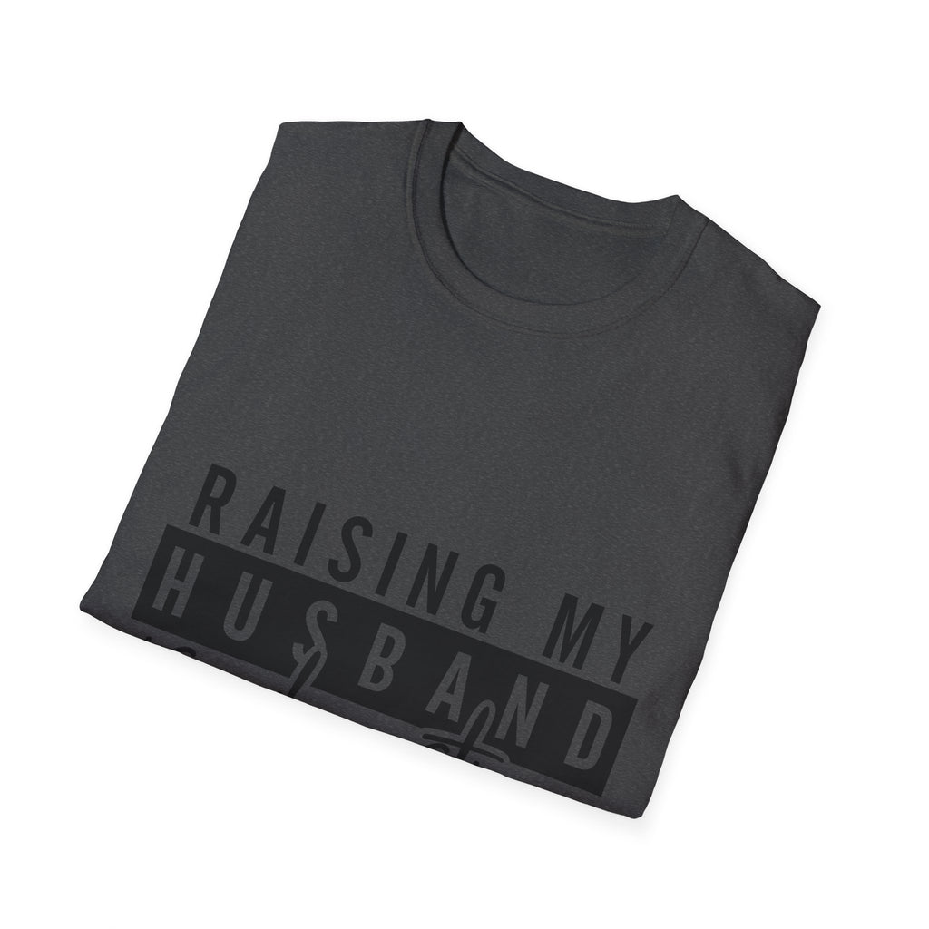 T-Shirt — “Raising My Husband Is Exhausting” Funny Mom Shirt | Motherhood Humor Gift