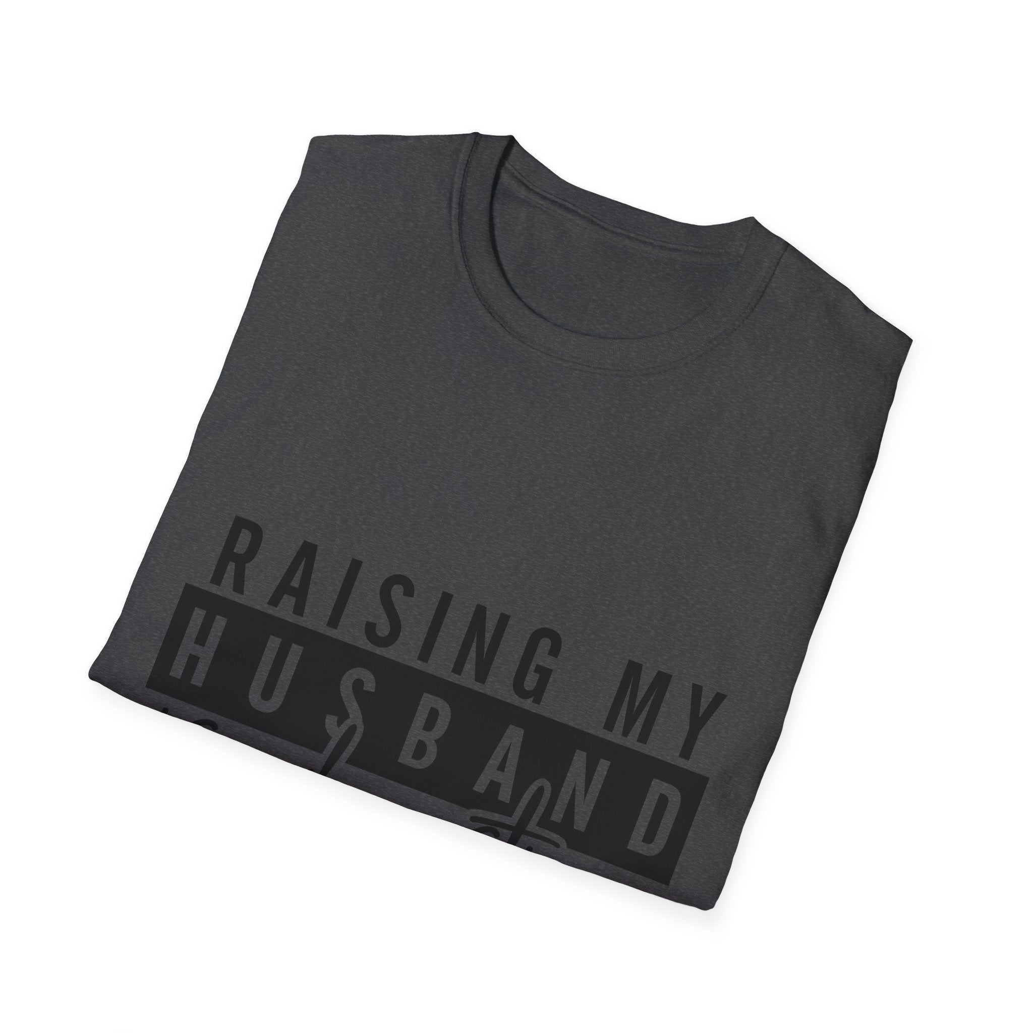 T-Shirt — “Raising My Husband Is Exhausting” Funny Mom Shirt | Motherhood Humor Gift