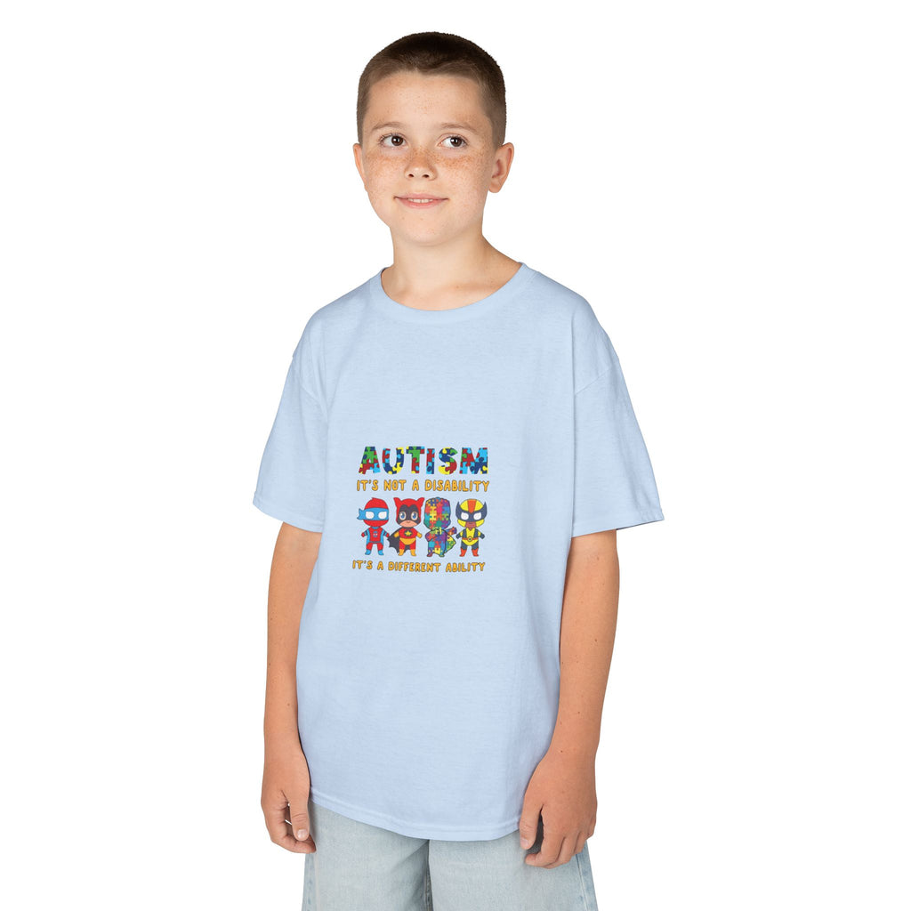 Autism It's Not A Disability Kids T-Shirt — Colorful Neurodiversity Awareness Tee