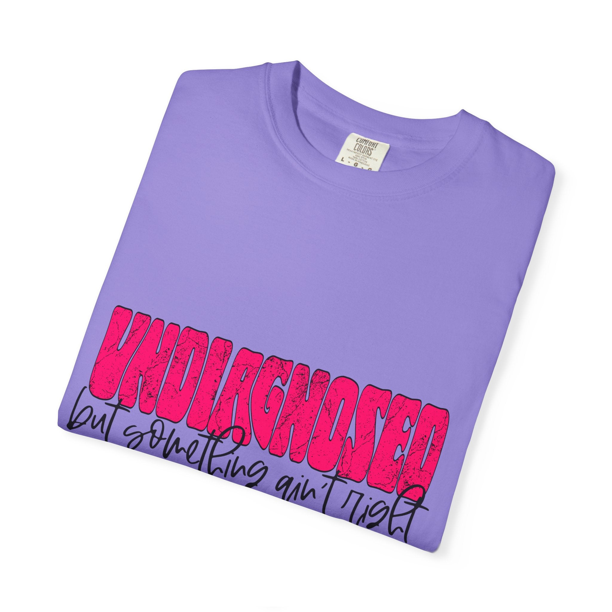 Undiagnosed T-Shirt — Bold Pink Graphic "Undiagnosed (but something ain't right)" Casual Tee