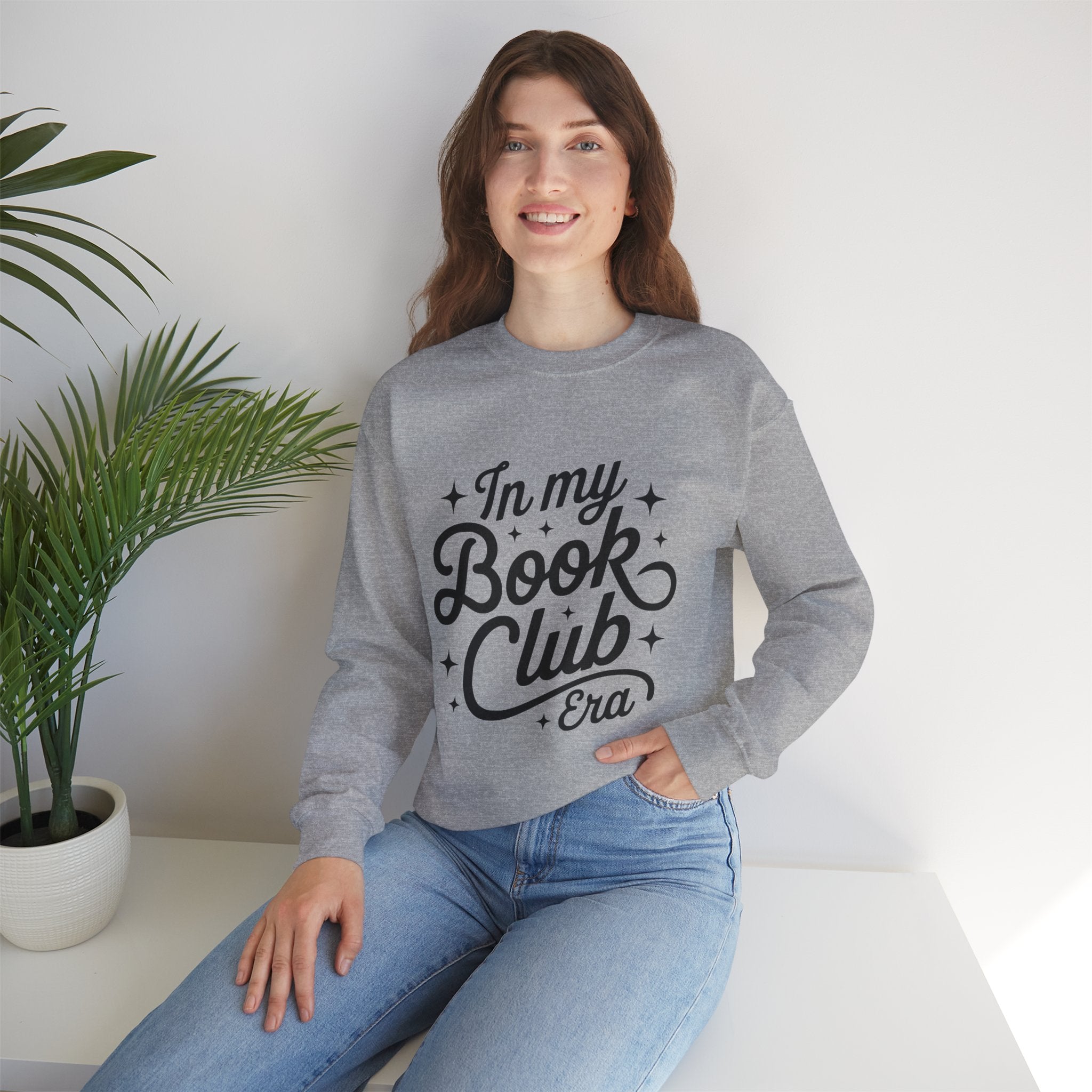 Book Club Crewneck Sweatshirt — "In My Book Club Era" Cozy Reader Pullover
