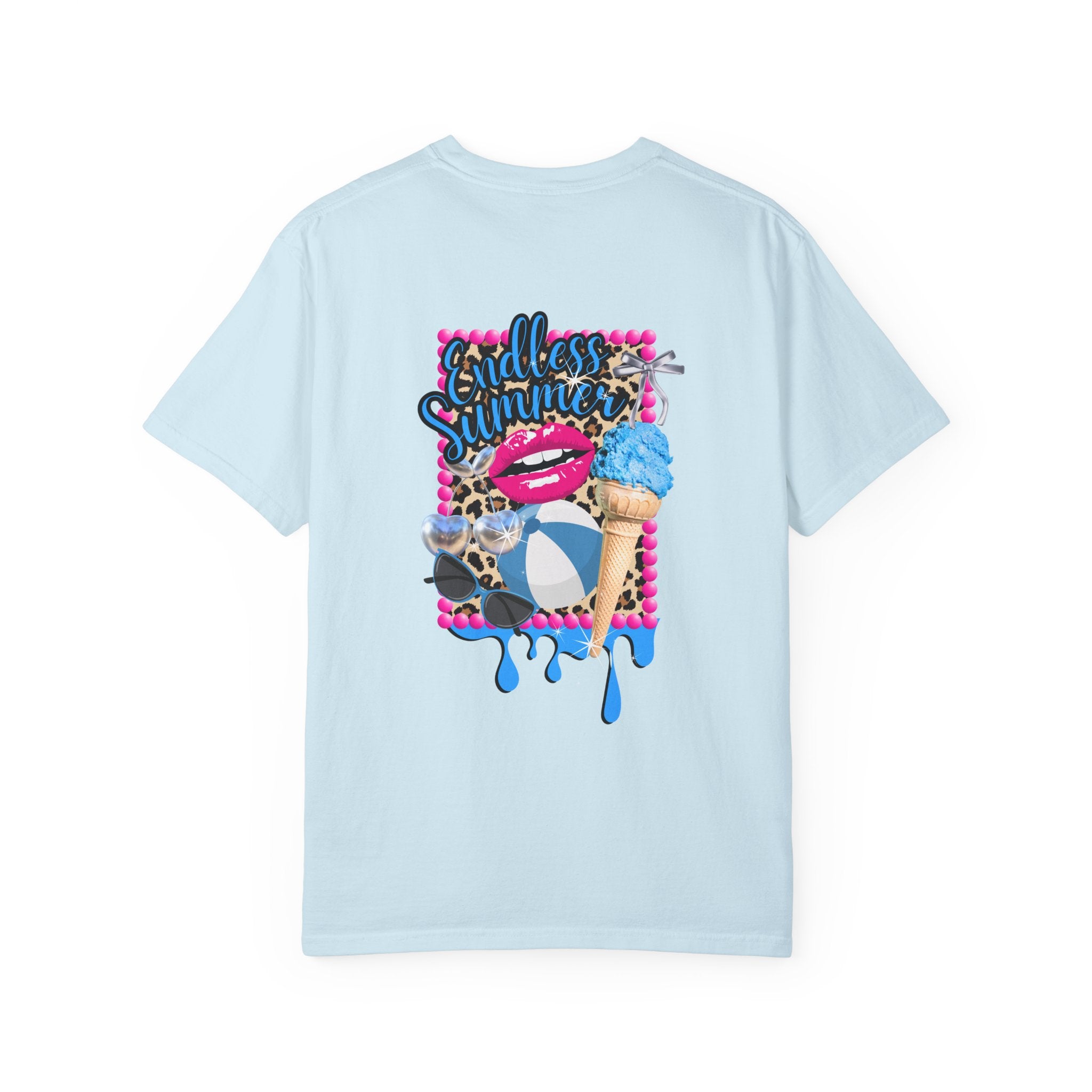 Endless Summer T-Shirt — Retro Lip & Ice Cream Graphic Tee
